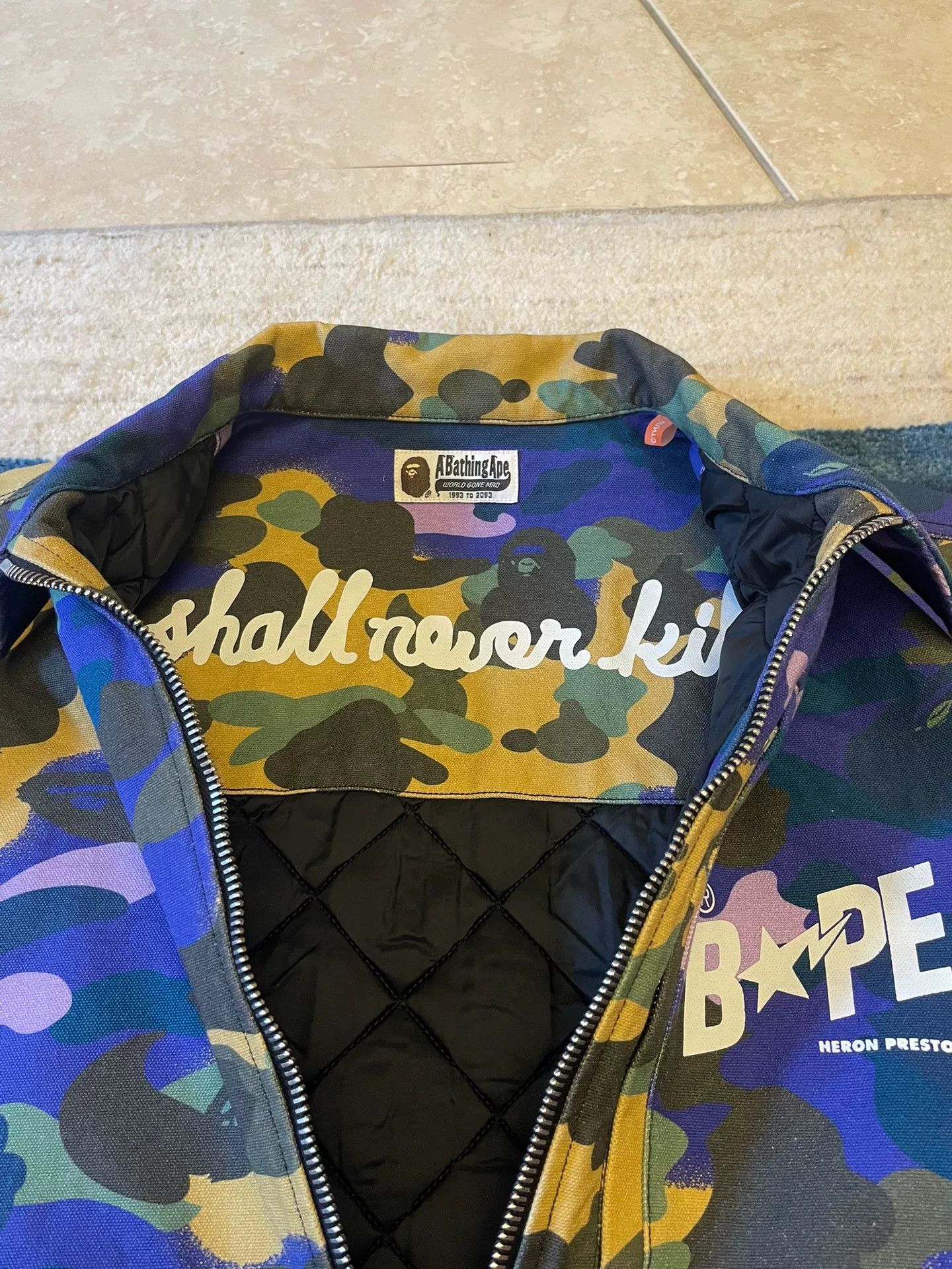 Bape Bape x Heron Preston Detroit Cotton Jacket Size US XL / EU 56 / 4 - 4 Thumbnail