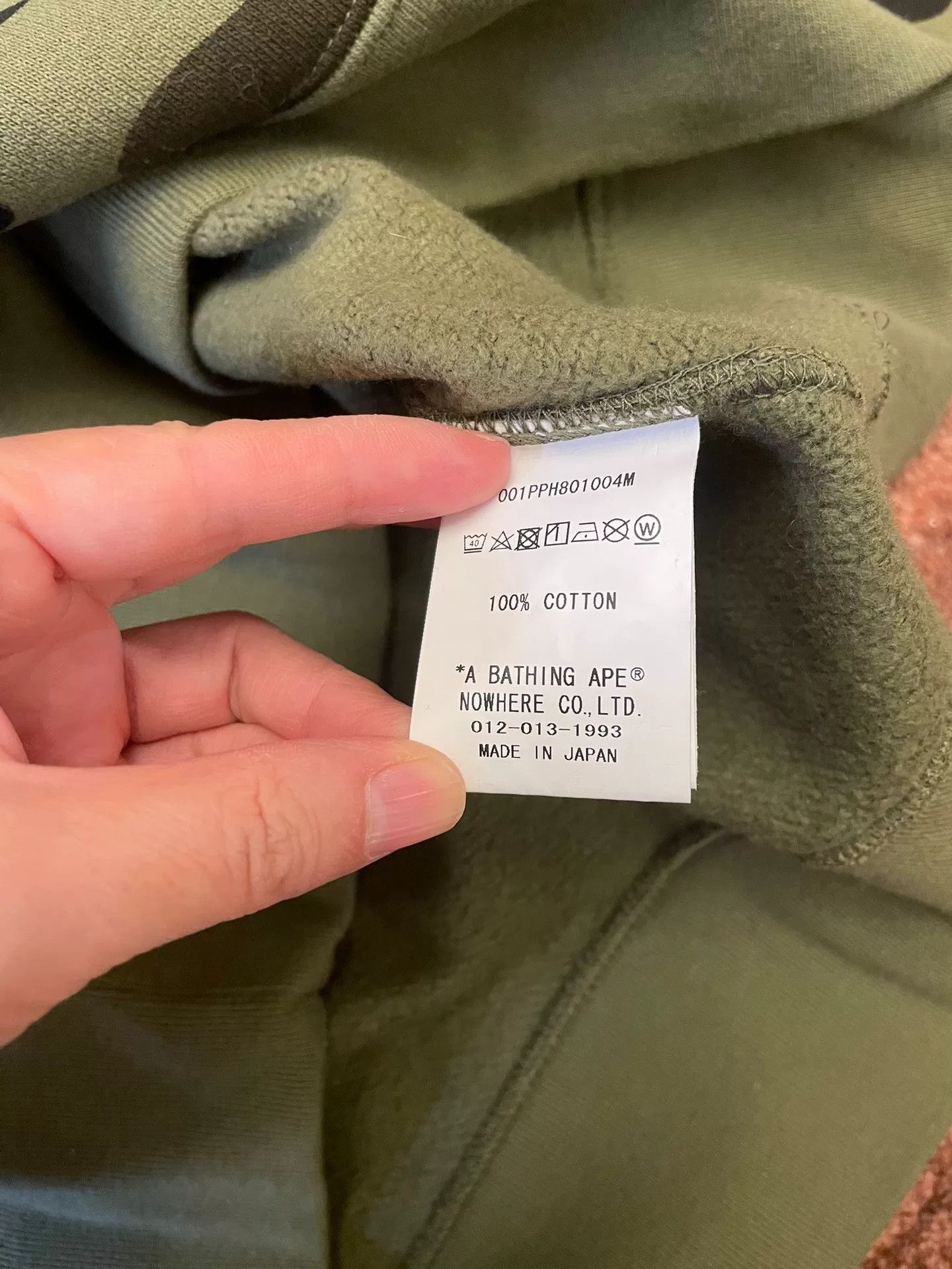 Bape Bape Classic Green Camo Hoodie Size US XXL / EU 58 / 5 - 6 Thumbnail
