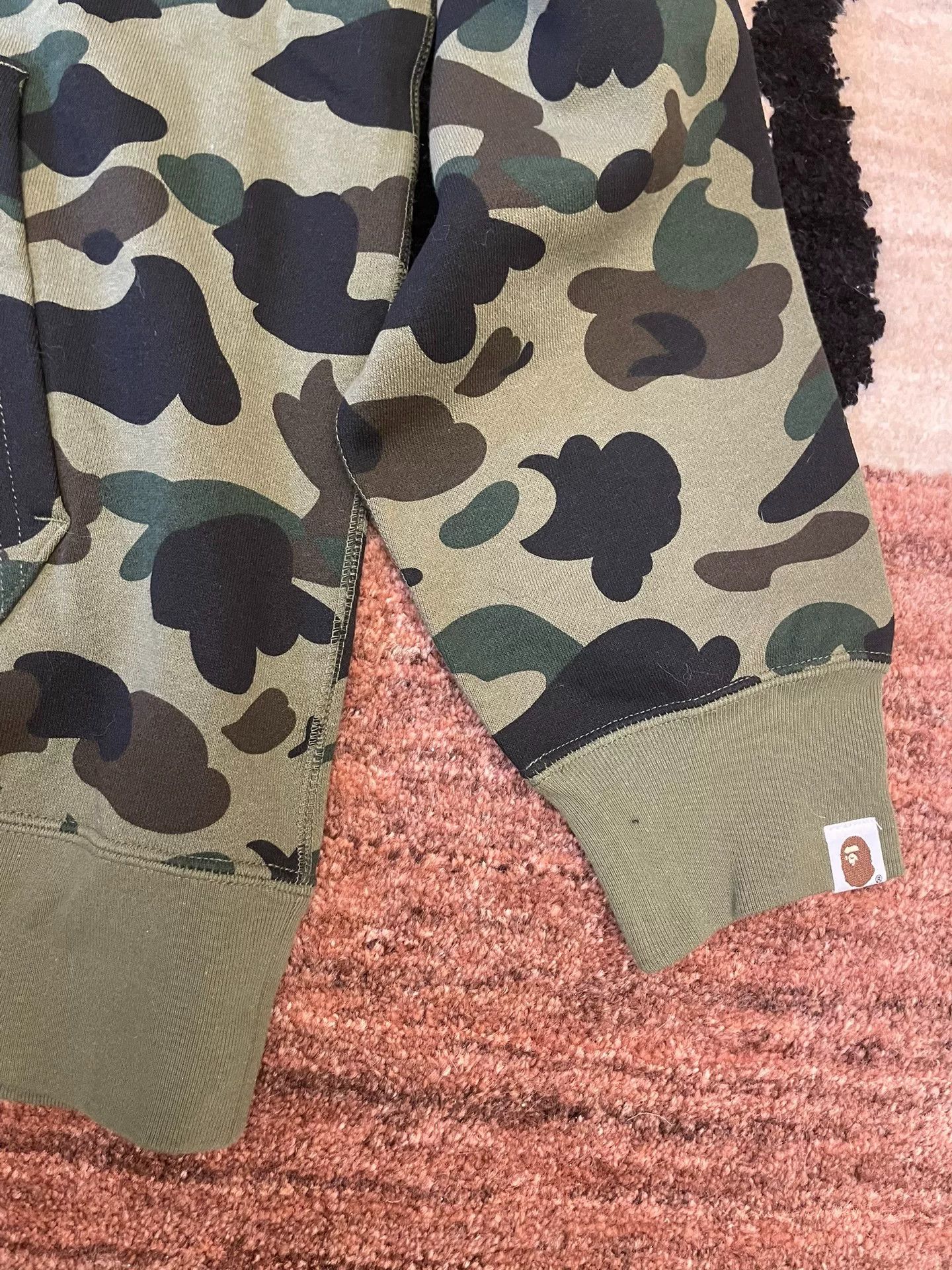 Bape Bape Classic Green Camo Hoodie Size US XXL / EU 58 / 5 - 4 Thumbnail