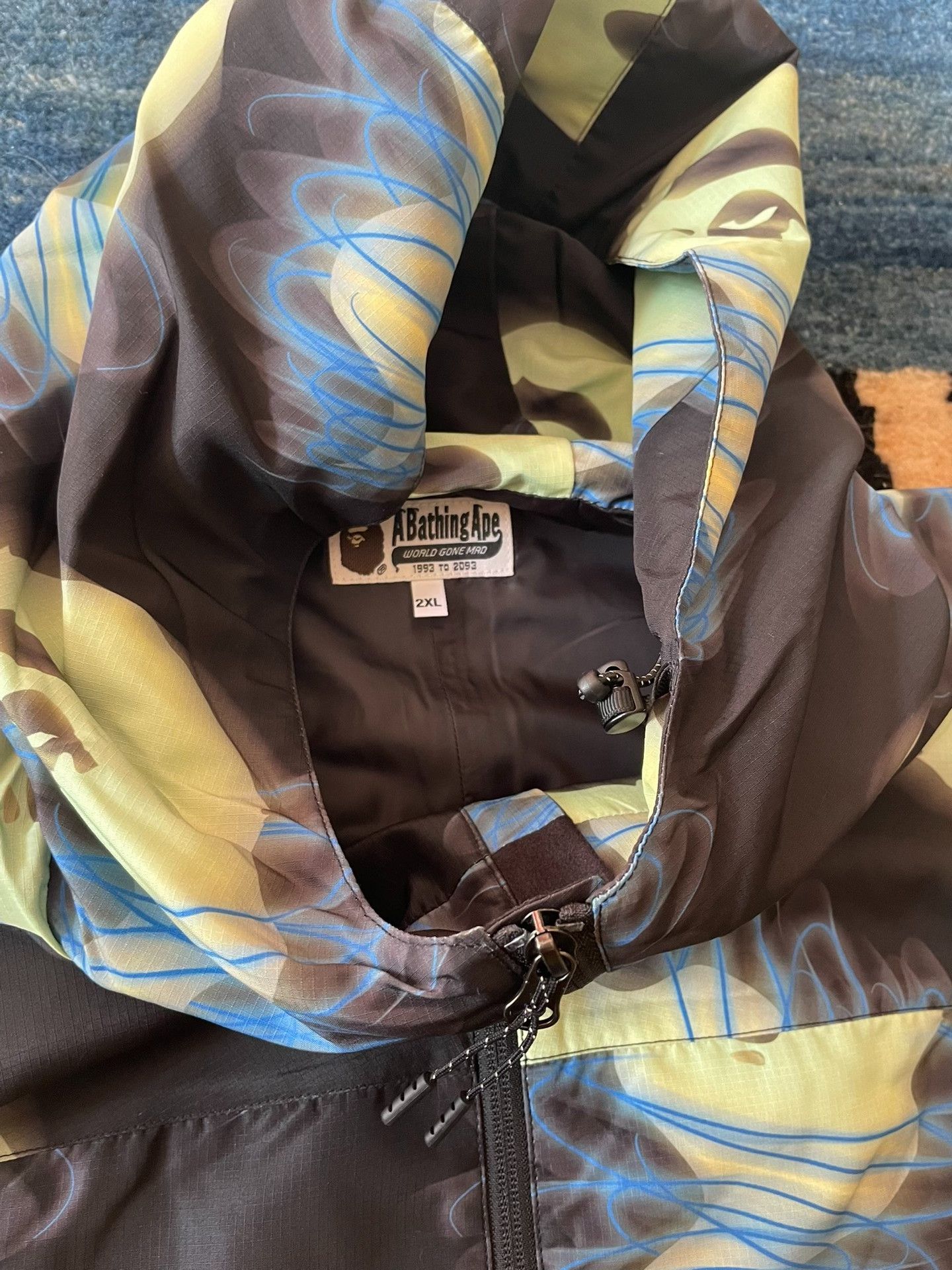 Bape Bape Cyclone Ape Hooded Windbreaker Size US XXL / EU 58 / 5 - 3 Thumbnail