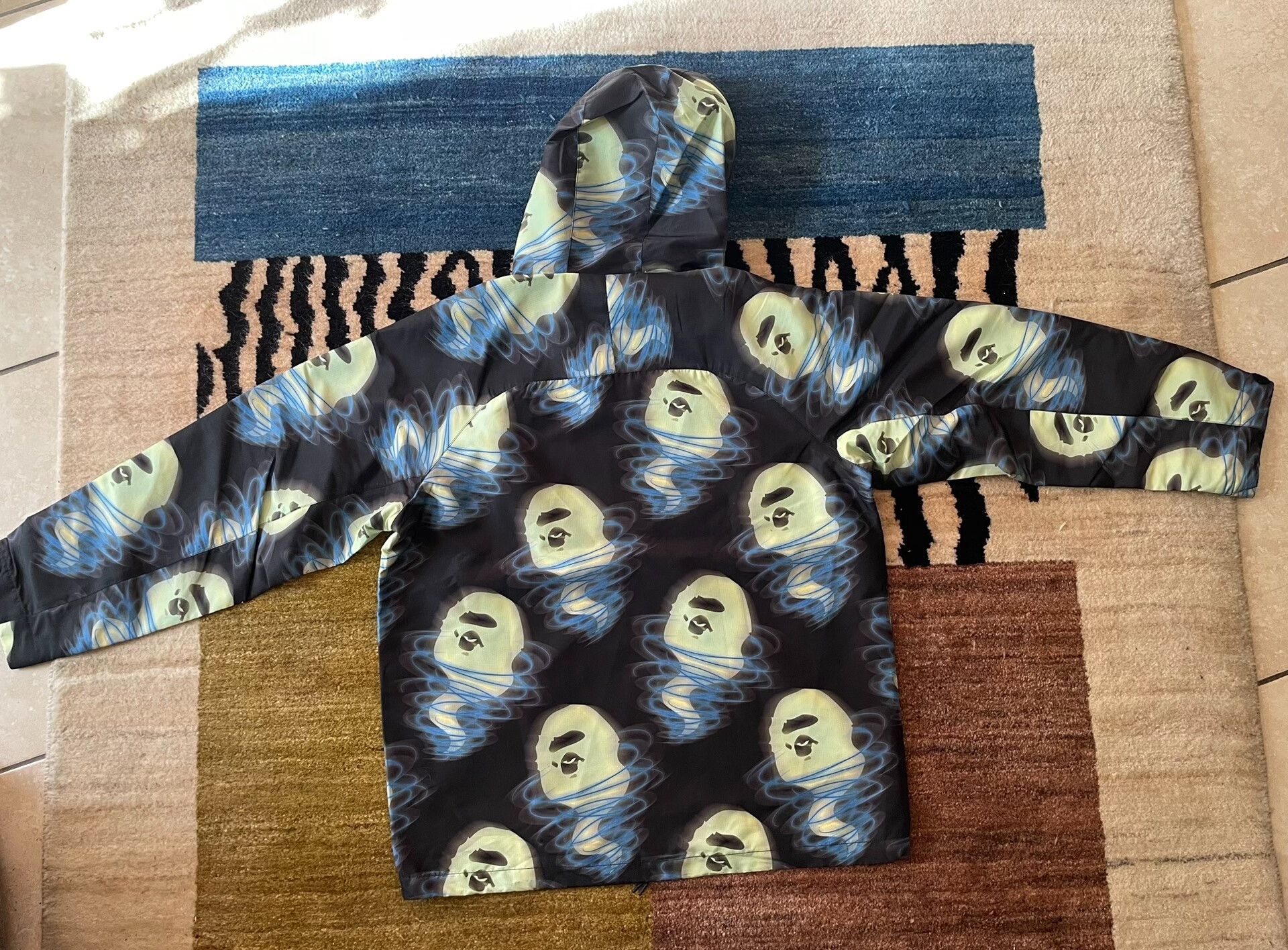 Bape Bape Cyclone Ape Hooded Windbreaker Size US XXL / EU 58 / 5 - 5 Thumbnail