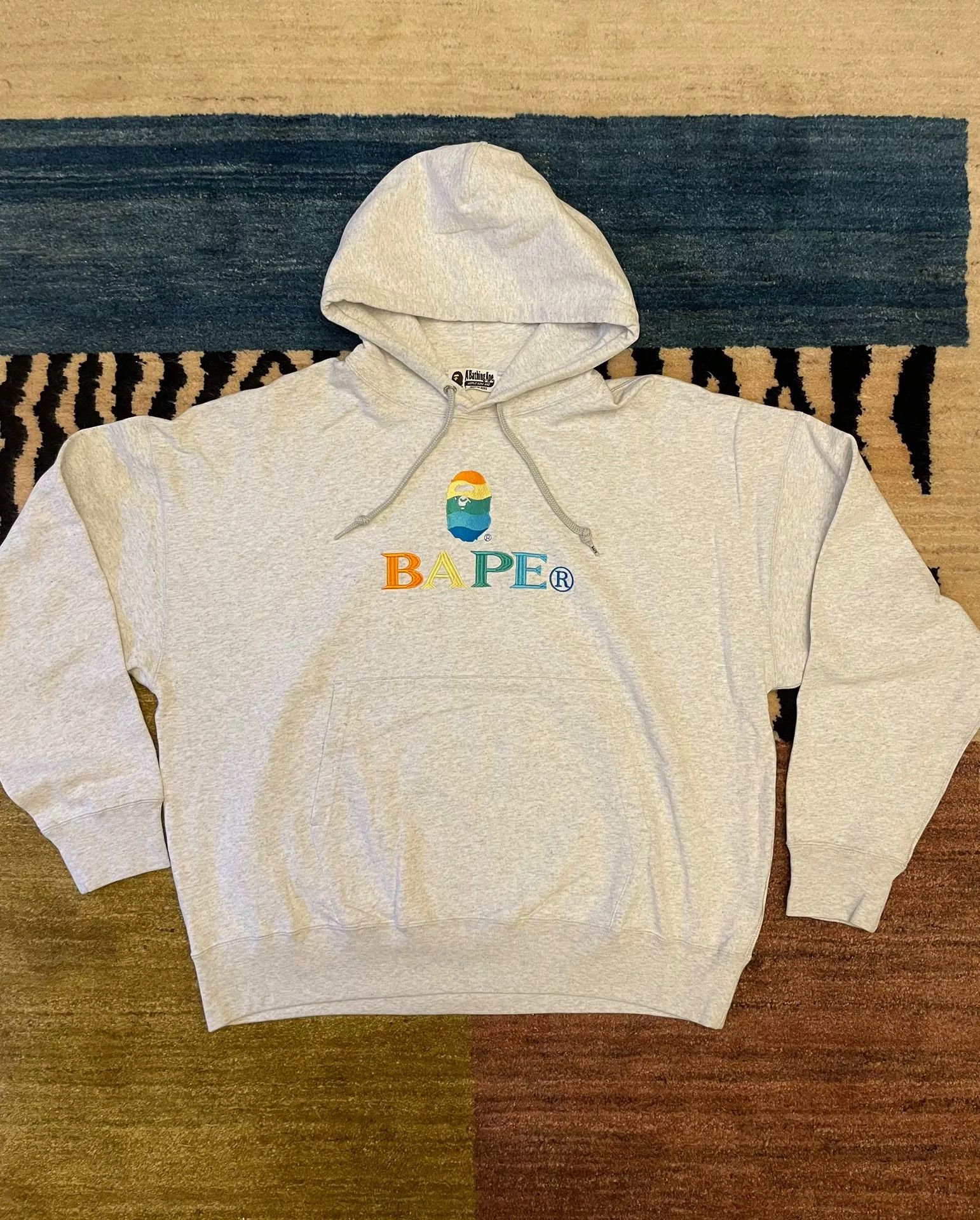 Bape Bape Rainbow Embroidery Crewneck Hoodie Size US XL / EU 56 / 4 - 2 Thumbnail