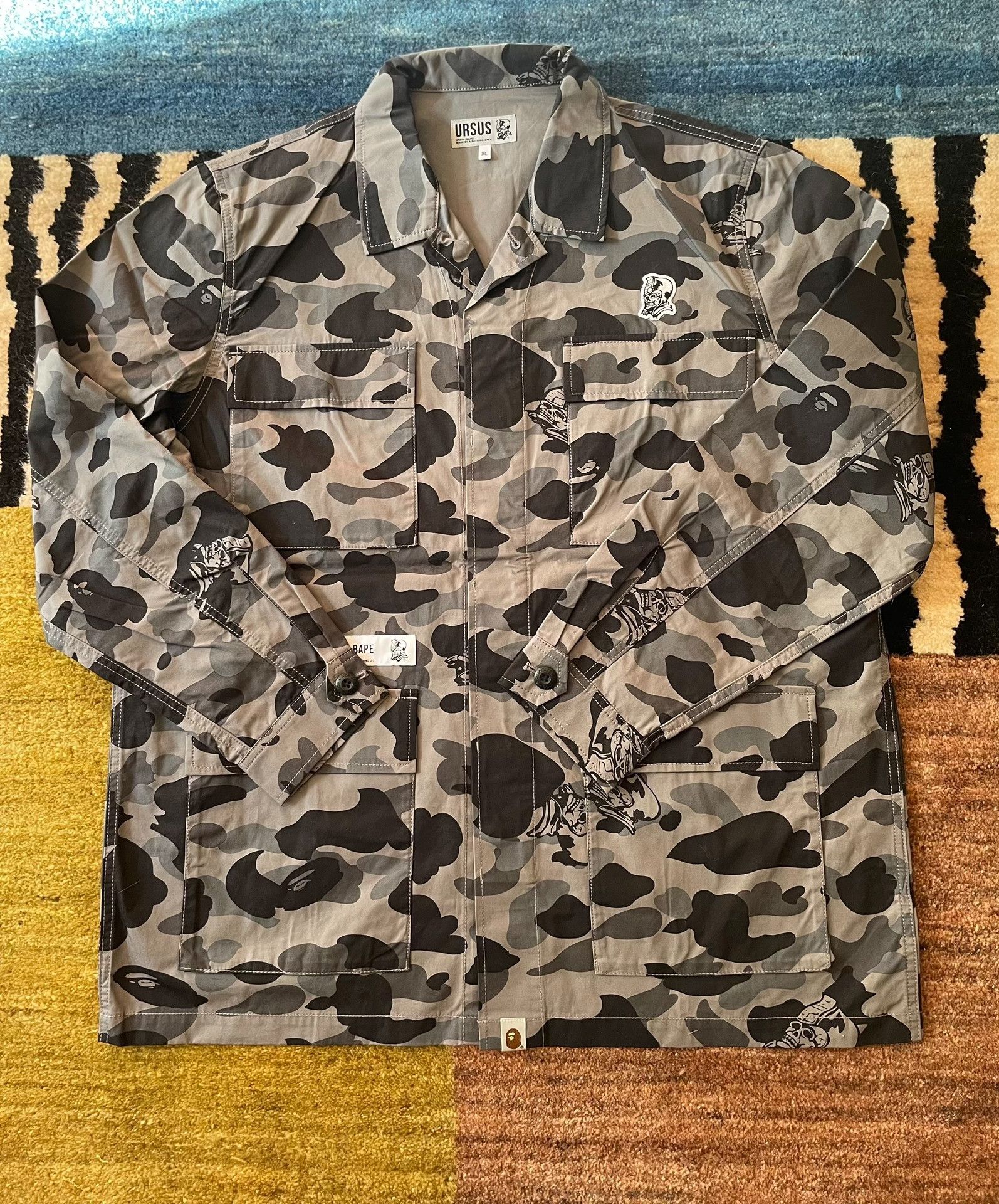 Bape Bape Ursus Camo Cargo Jacket Size US XL / EU 56 / 4 - 2 Thumbnail