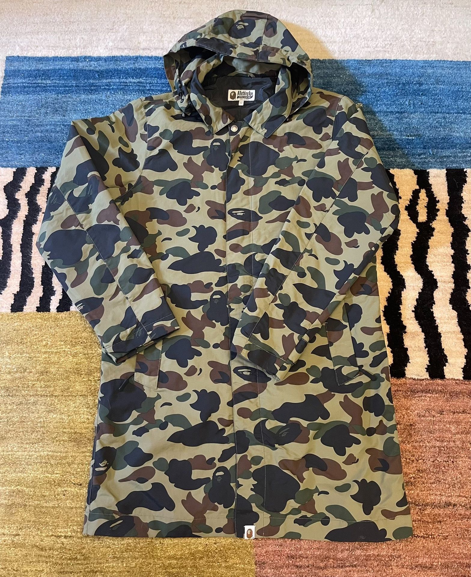 Bape Bape Green Camo Men's Windbreaker Size US L / EU 52-54 / 3 - 2 Thumbnail