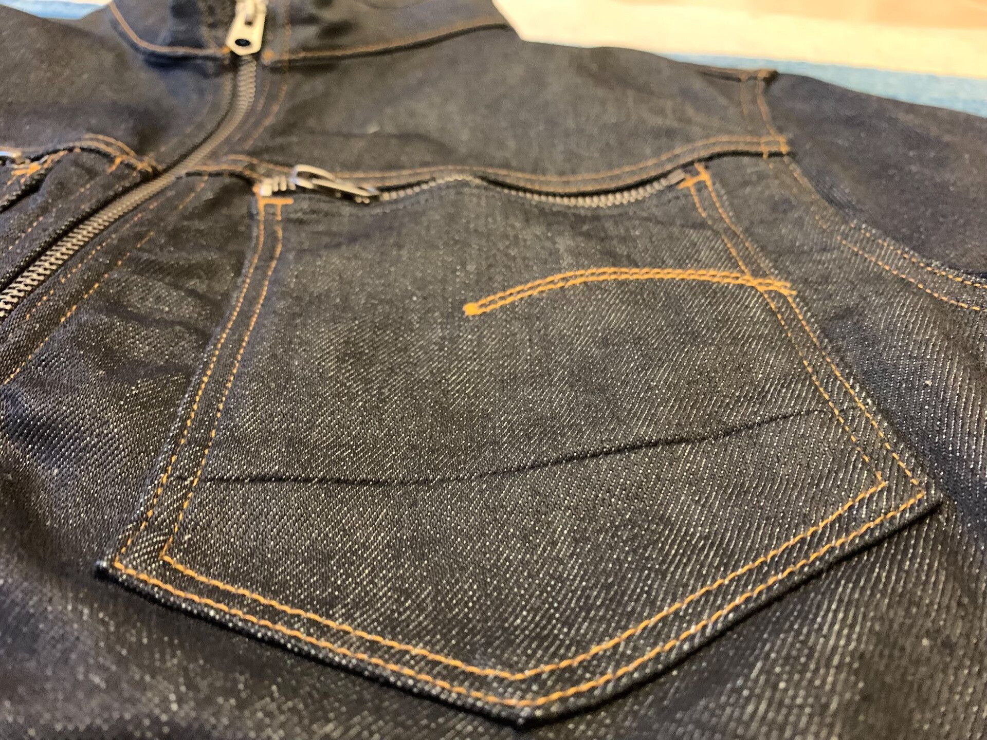 G-Star G-star Slim Fit Moto Raw Denim Jacket Size US L / EU 52-54 / 3 - 6 Thumbnail