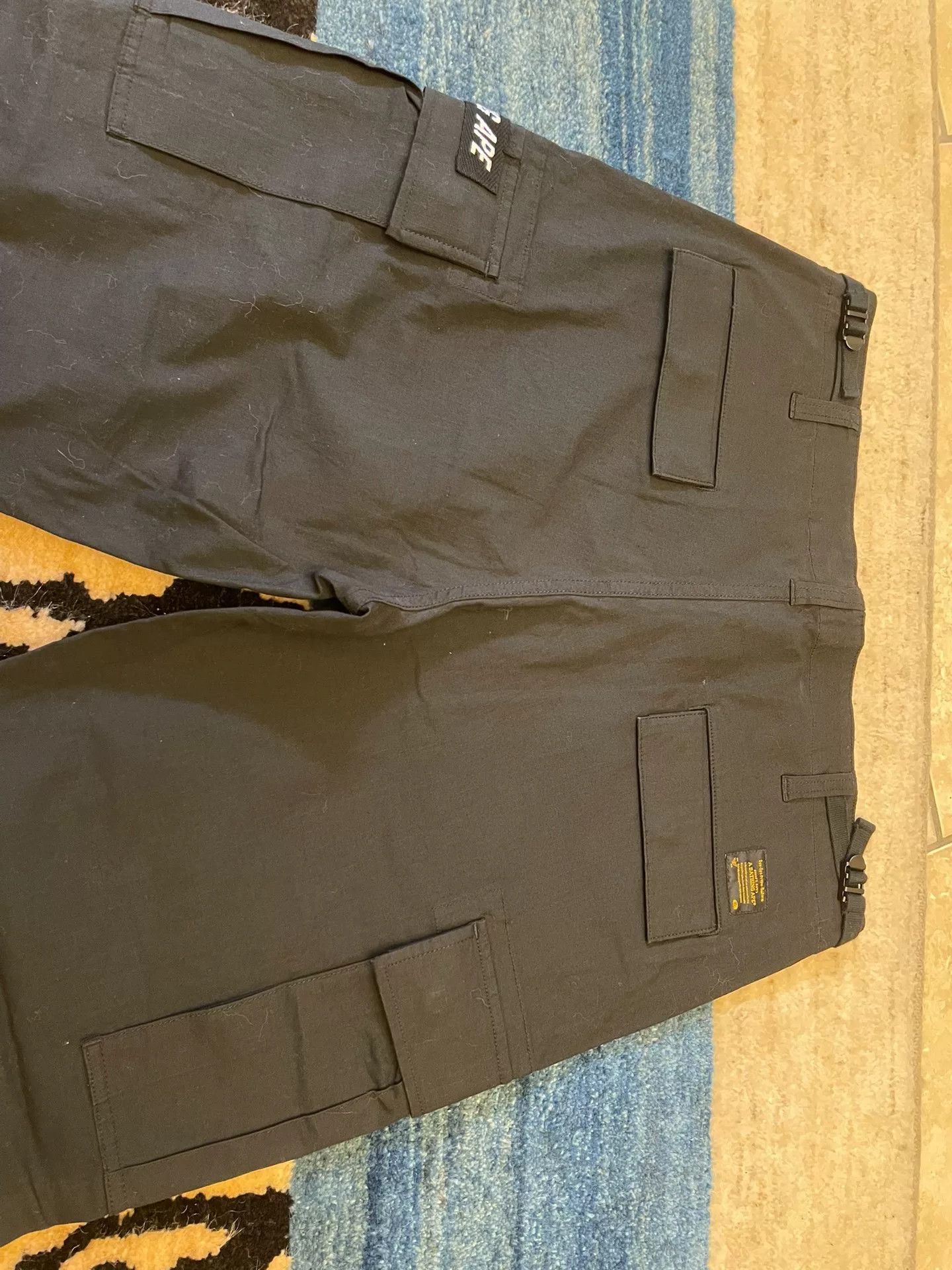 Bape Bape Black Cargo Pants Size US 36 / EU 52 - 4 Thumbnail
