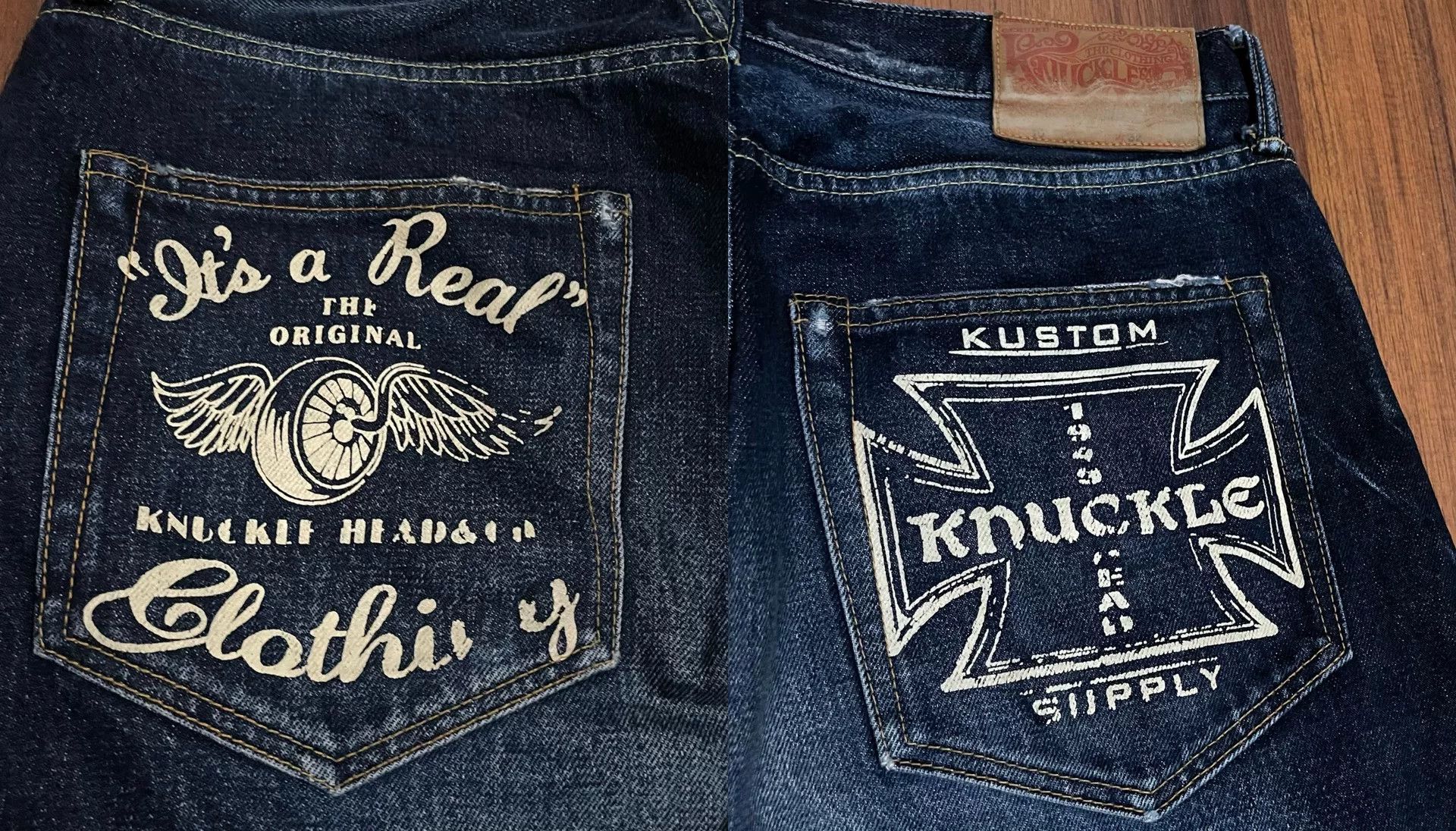 Bare Knuckles KNUCKLE Japan-made Washed Patched Jeans Size US 26 / EU 42 - 6 Thumbnail