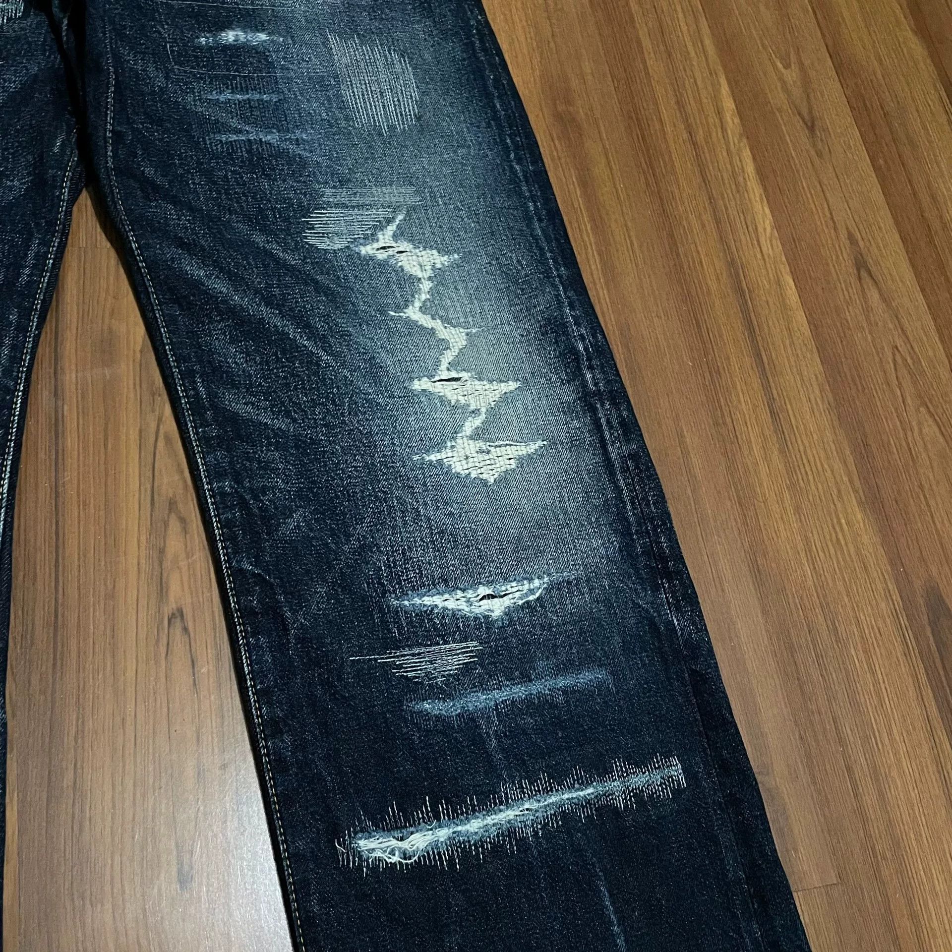 Bare Knuckles KNUCKLE Japan-made Washed Patched Jeans Size US 26 / EU 42 - 4 Thumbnail