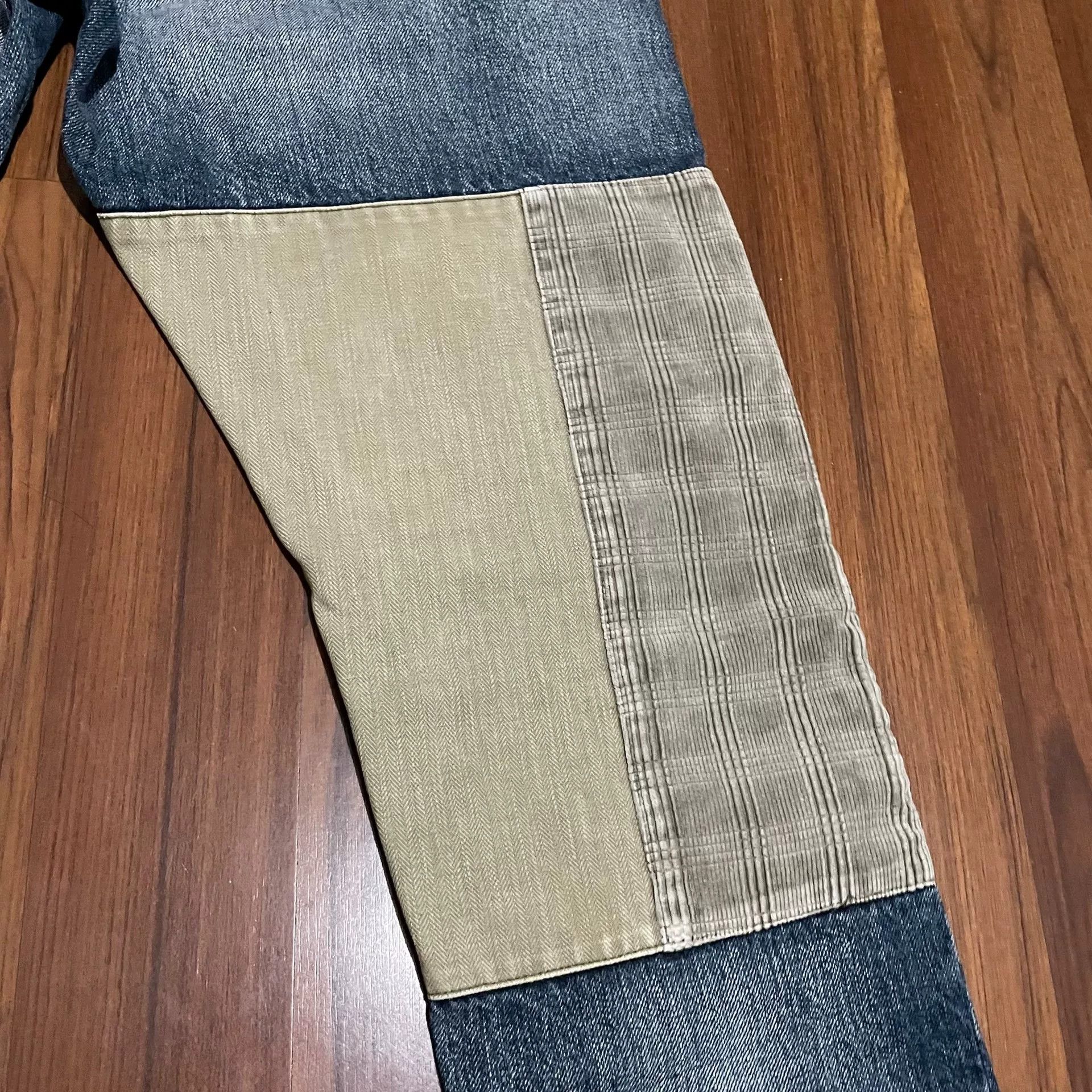 FDMTL FDMTL Patchwork Tiger Stripe Corduroy Jeans Size US 26 / EU 42 - 5 Thumbnail