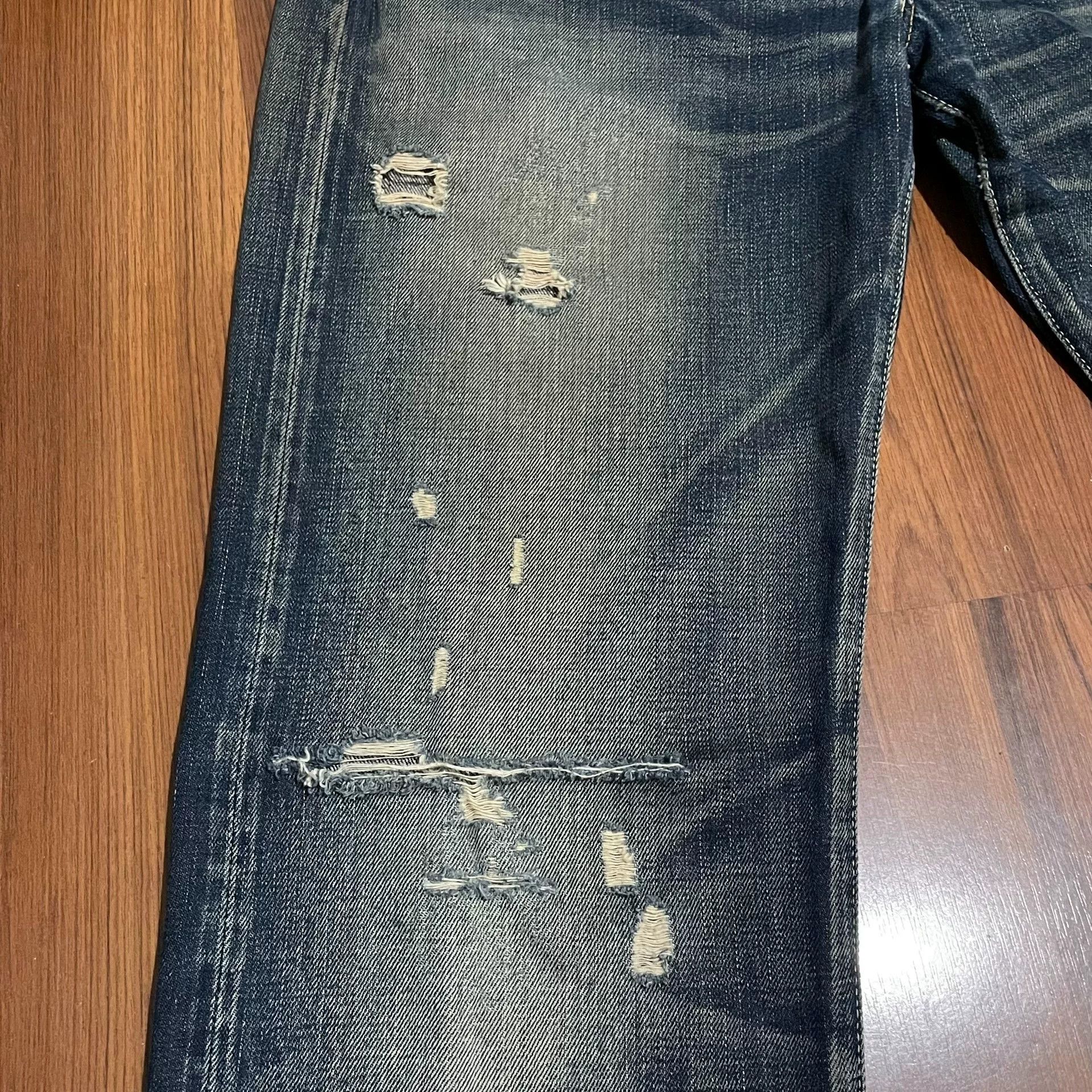 LVC LVC 66501-0083 Distressed Washed Jeans Size US 32 / EU 48 - 3 Thumbnail
