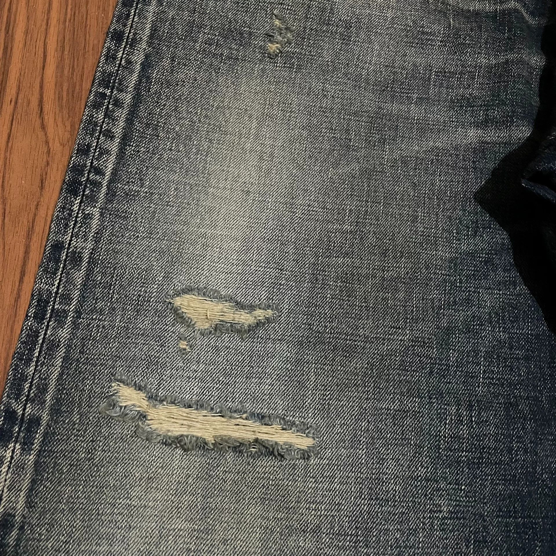Madness MADNESS 21AW Ripped Baggy Jeans Size US 30 / EU 46 - 3 Thumbnail