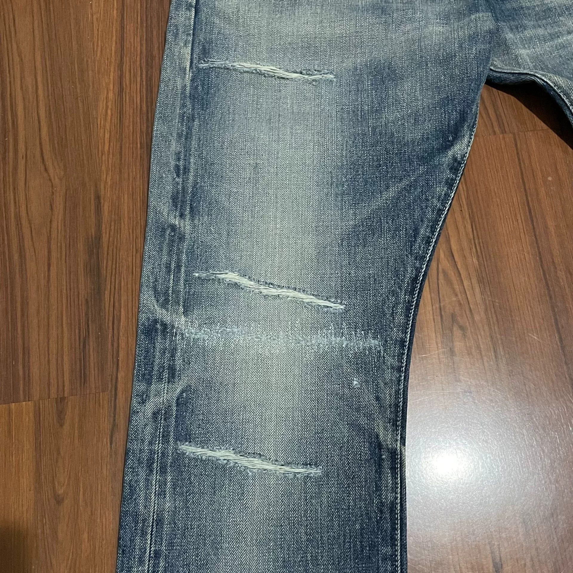Neighborhood NEIGHBORHOOD Distressed Patch Jeans Size US 30 / EU 46 - 7 Thumbnail