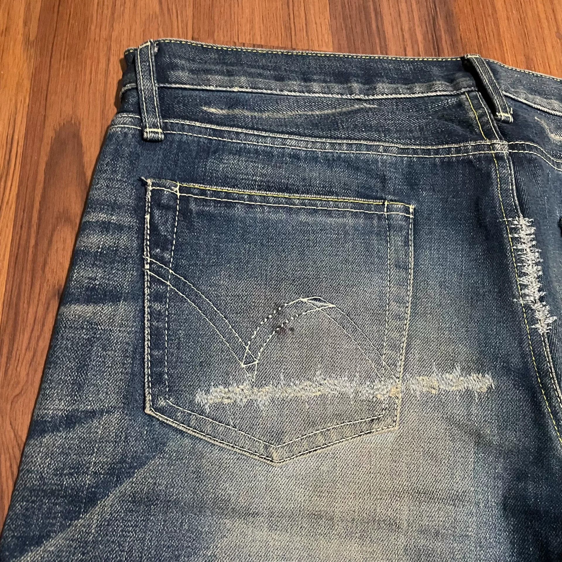 Neighborhood NEIGHBORHOOD 06EX Distressed Jeans Size US 32 / EU 48 - 4 Thumbnail