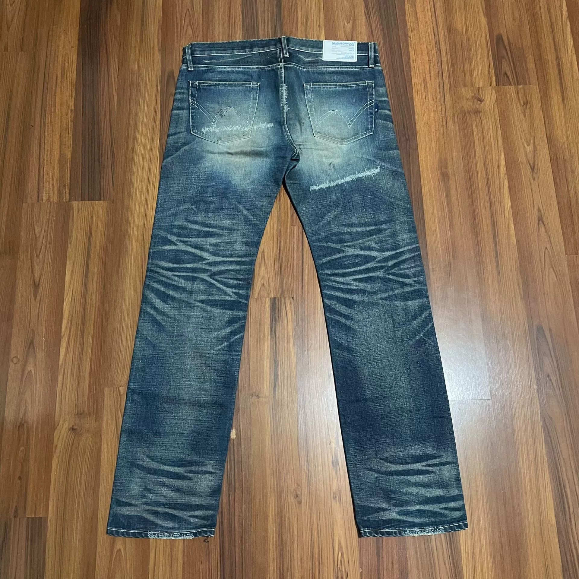Neighborhood NEIGHBORHOOD 06EX Distressed Jeans Size US 32 / EU 48 - 2 Thumbnail
