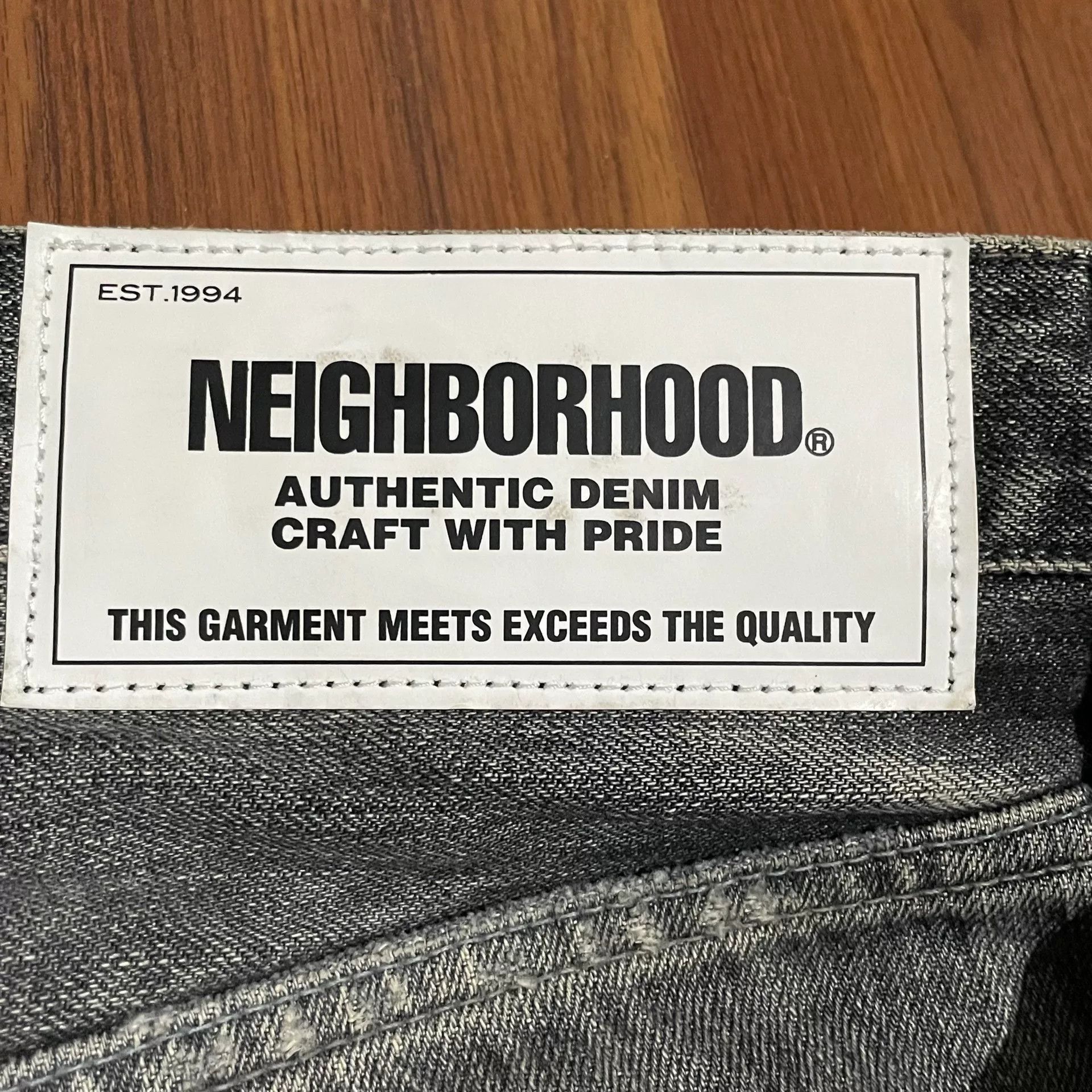 Neighborhood NEIGHBORHOOD 19SS MID Slash Patch Jeans Size US 35 - 7 Thumbnail