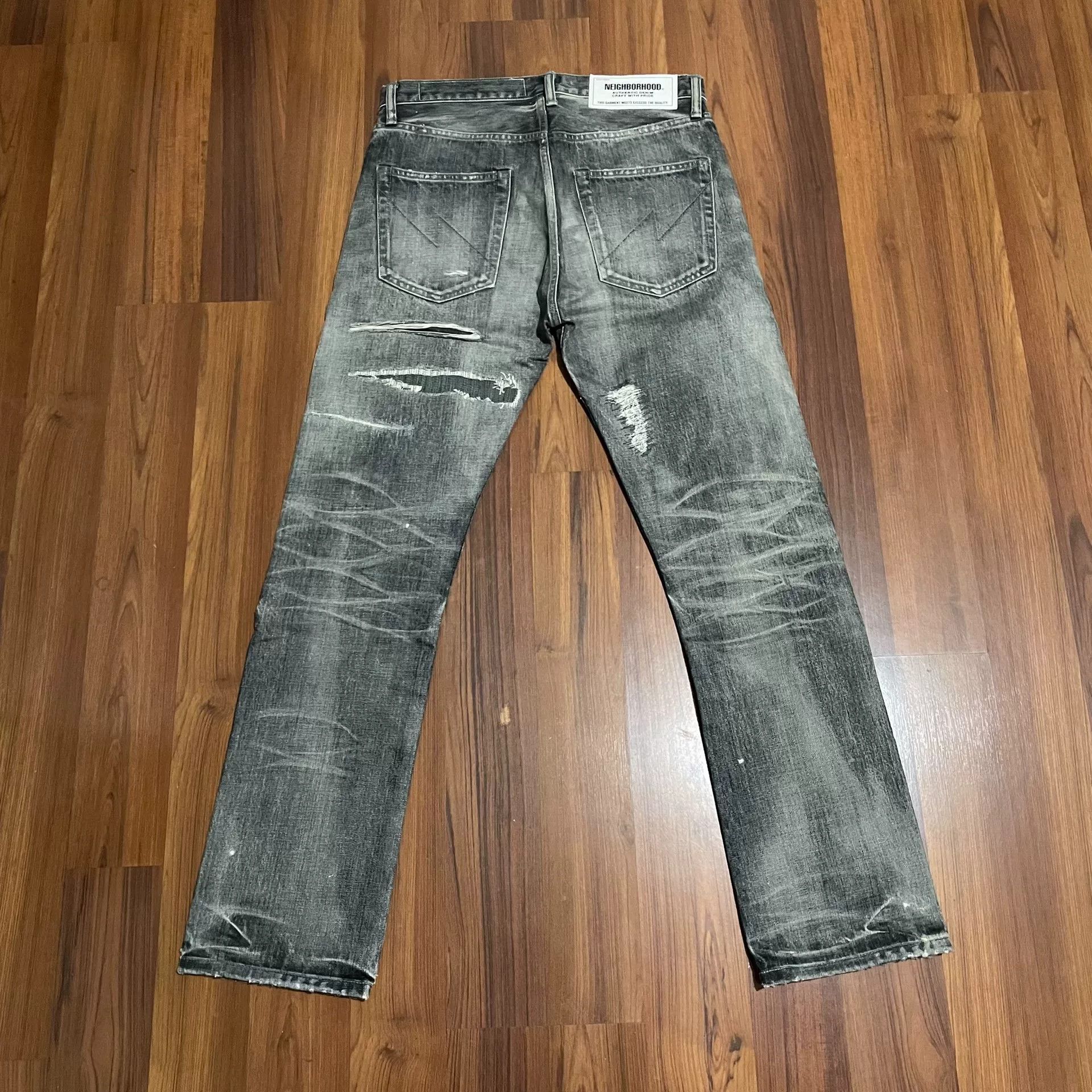 Neighborhood NEIGHBORHOOD 19SS MID Slash Patch Jeans Size US 35 - 2 Thumbnail