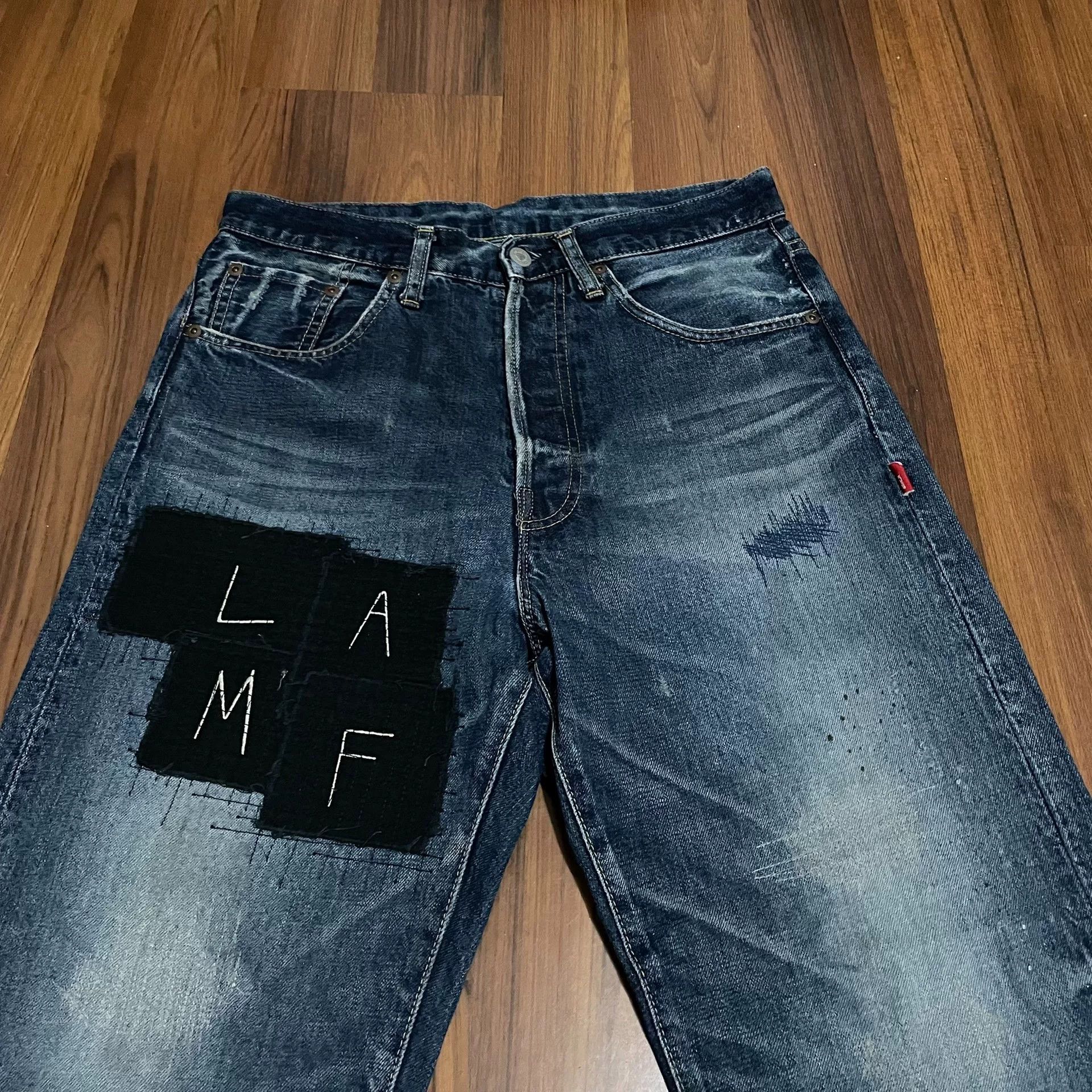 Wtaps WTAPS 09SS T3 LAMF Spider Embroidery Jeans Size US 31 - 3 Thumbnail