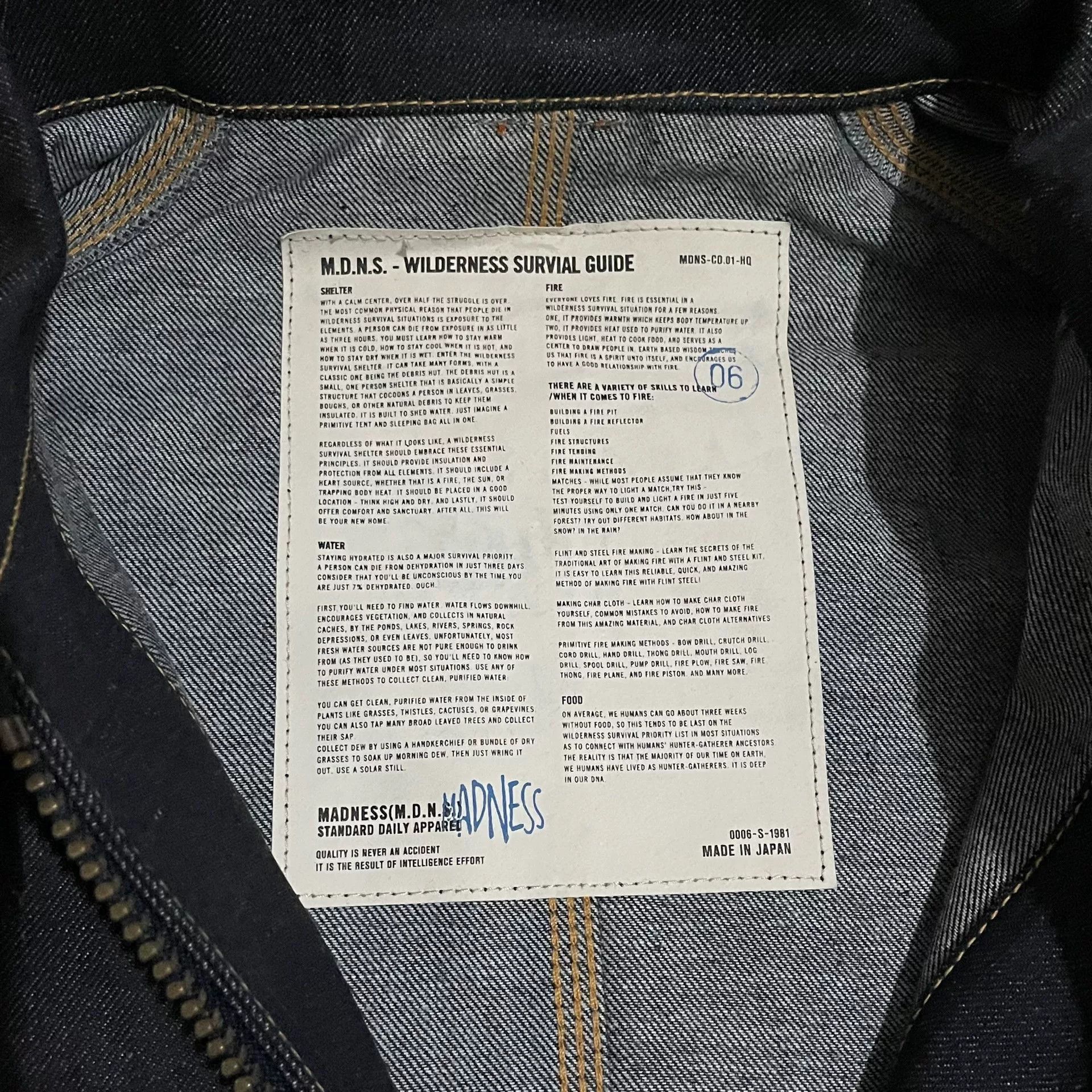 Madness MADNESS 20SS 20AW Selvedge Denim Jacket Size US L / EU 52-54 / 3 - 4 Thumbnail