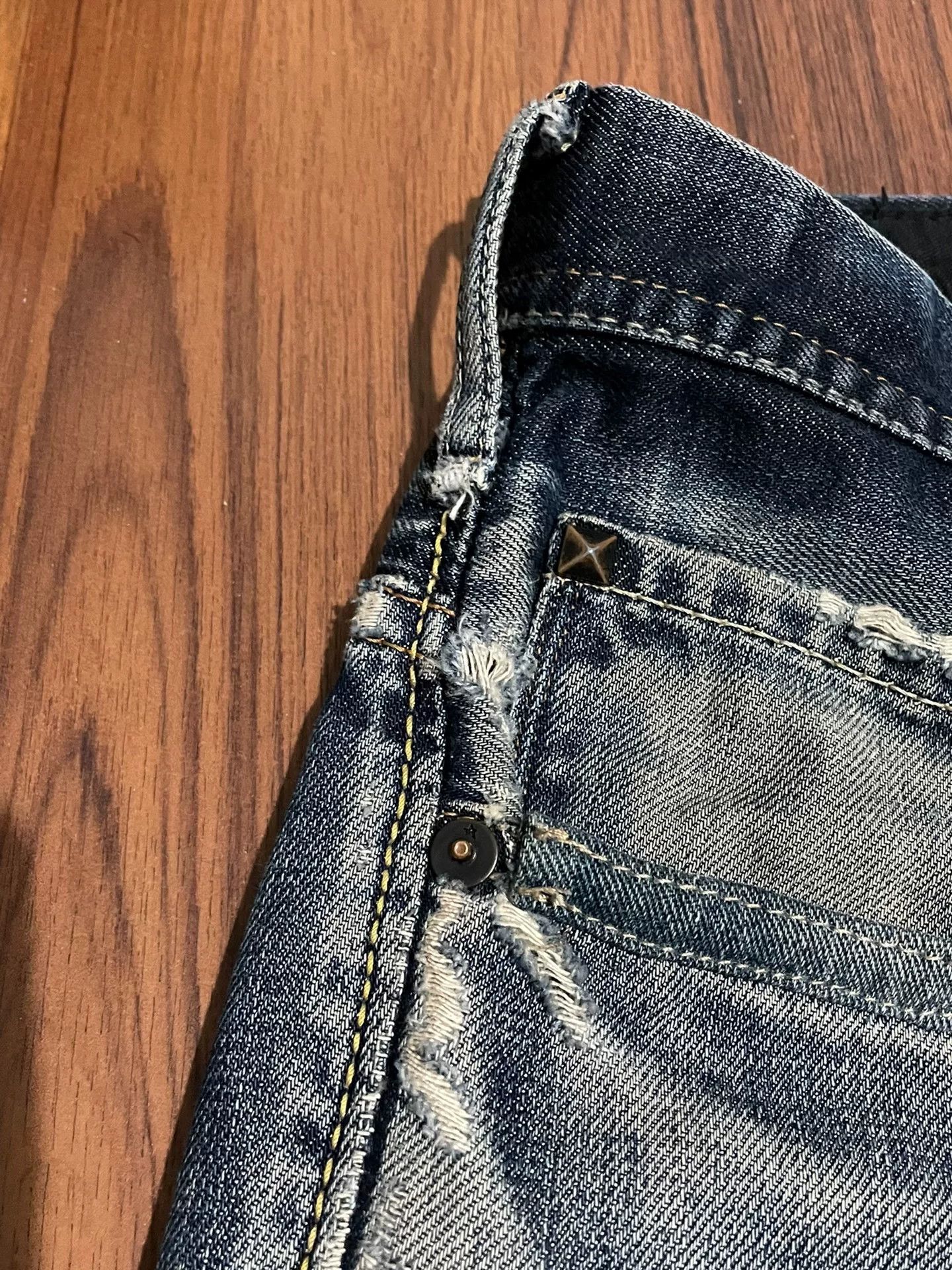 Levi's Vintage Clothing Levi's 504 LVC Japanese Wash Patch Jeans Size US 28 / EU 44 - 7 Thumbnail
