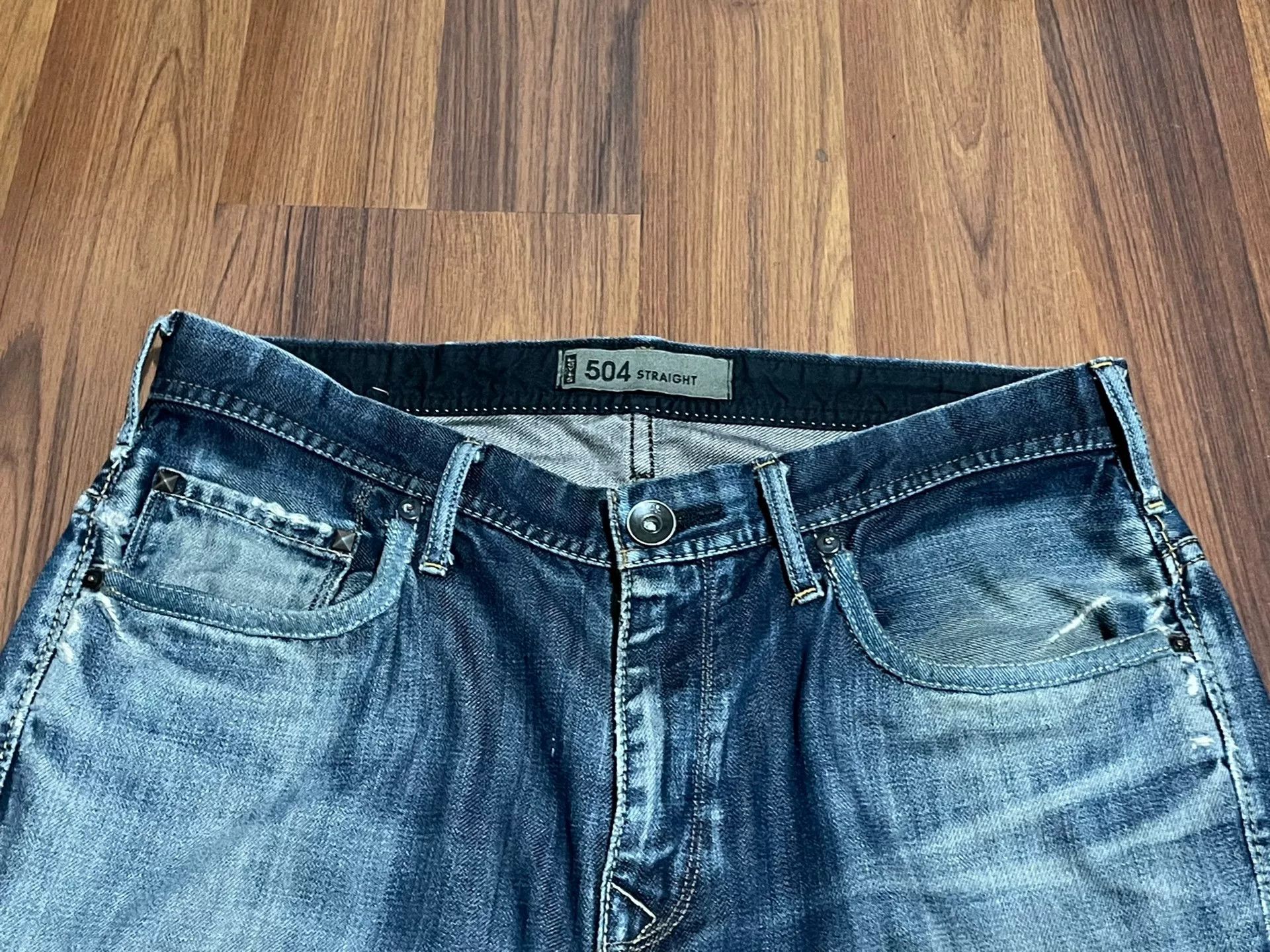 Levi's Vintage Clothing Levi's 504 LVC Japanese Wash Patch Jeans Size US 28 / EU 44 - 8 Thumbnail
