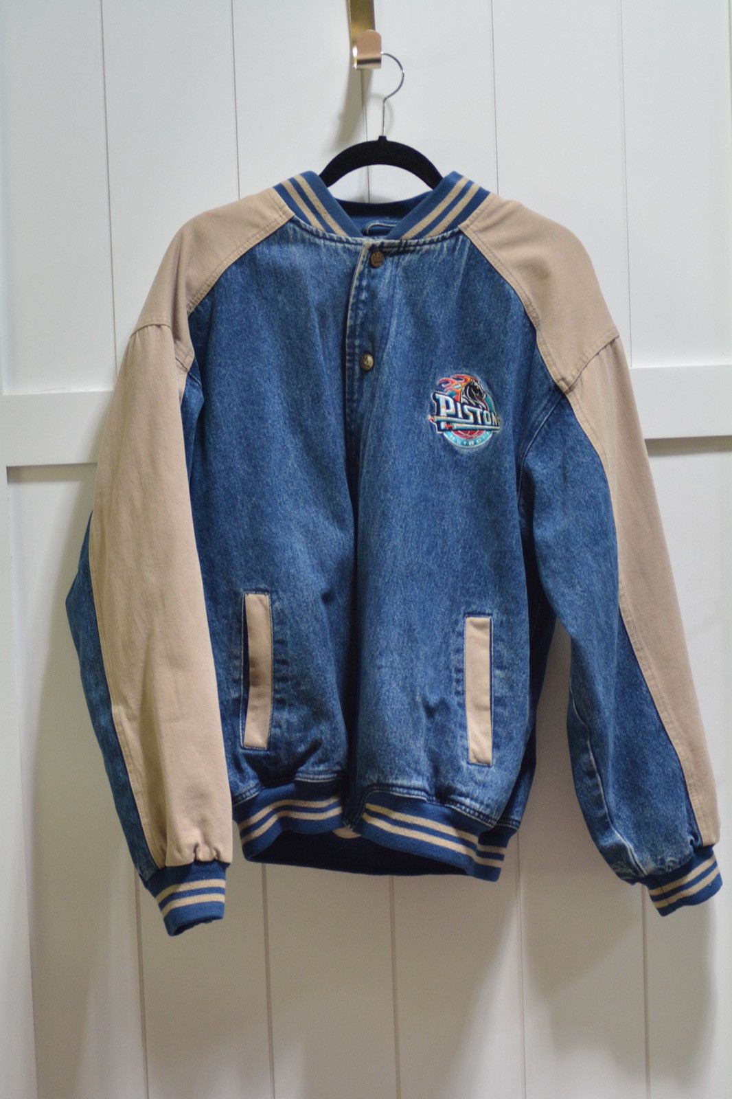 Lee Detroit pistons throwback jacket Grailed
