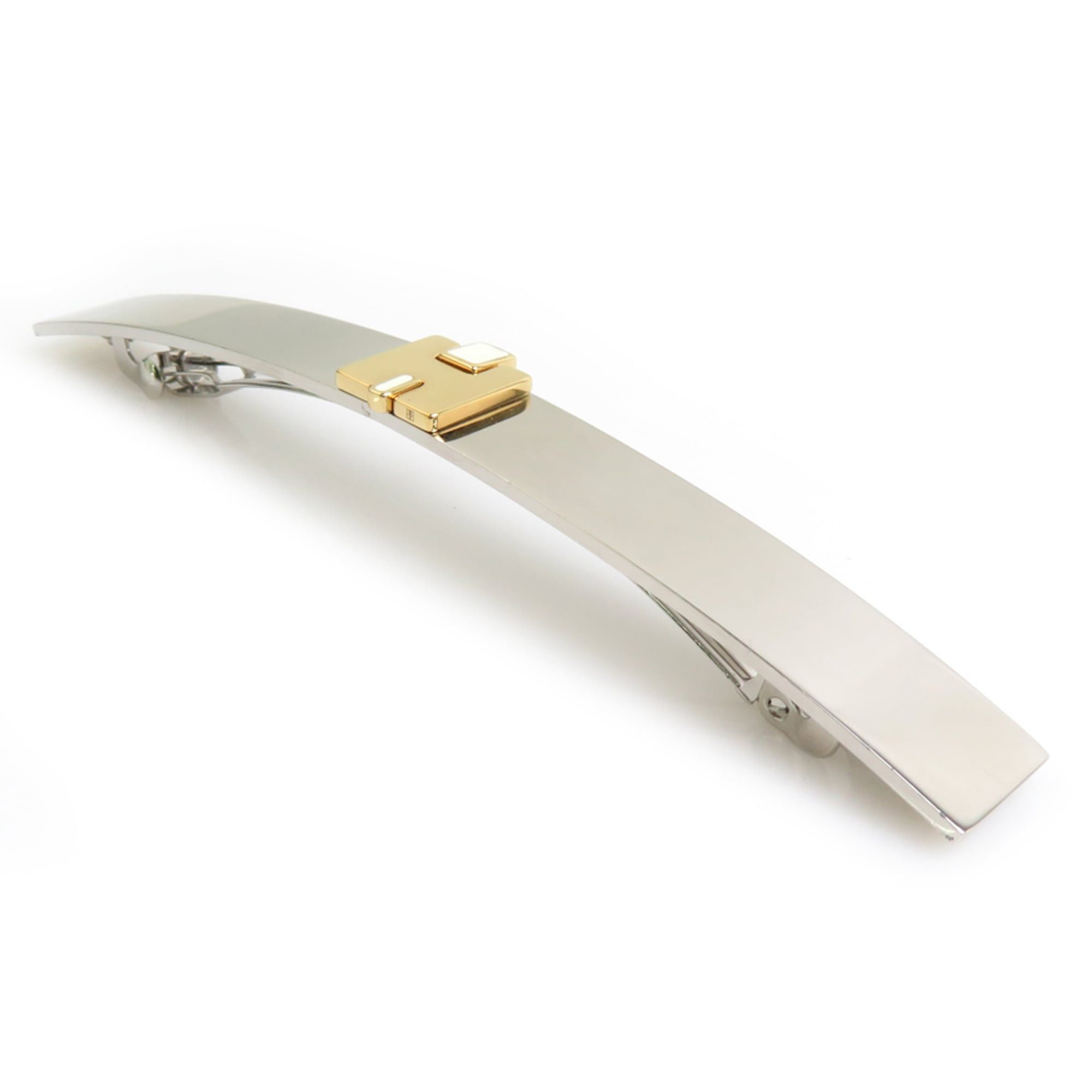 Hermes Hermes Hermès Barrette, Metal, Enamel, Silver, Gold, Off-White, Women's, Free Shipping, e61535g Size ONE SIZE - 3 Thumbnail