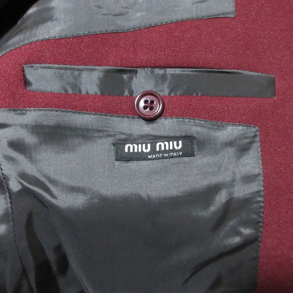 Miu Miu Miu Miu Miu Miu Tailored Jacket Textile Outerwear DUTY FREE for USA Size ONE SIZE - 6 Thumbnail