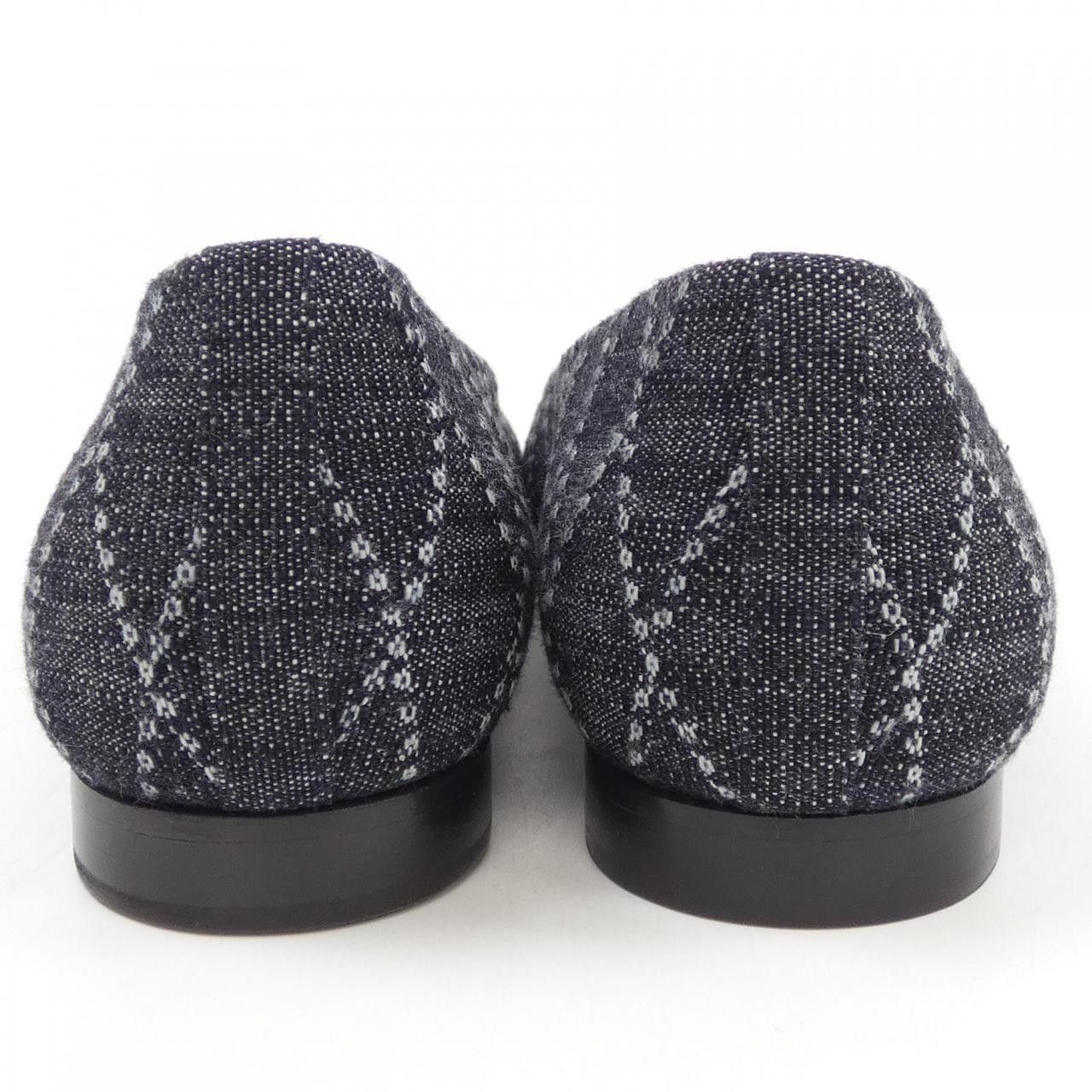 Louis Vuitton Louis Vuitton Louis Vuitton Shake Line Ballerina Denim Flat Shoes Textile Shoes DUTY FREE for USA Size ONE SIZE - 5 Thumbnail