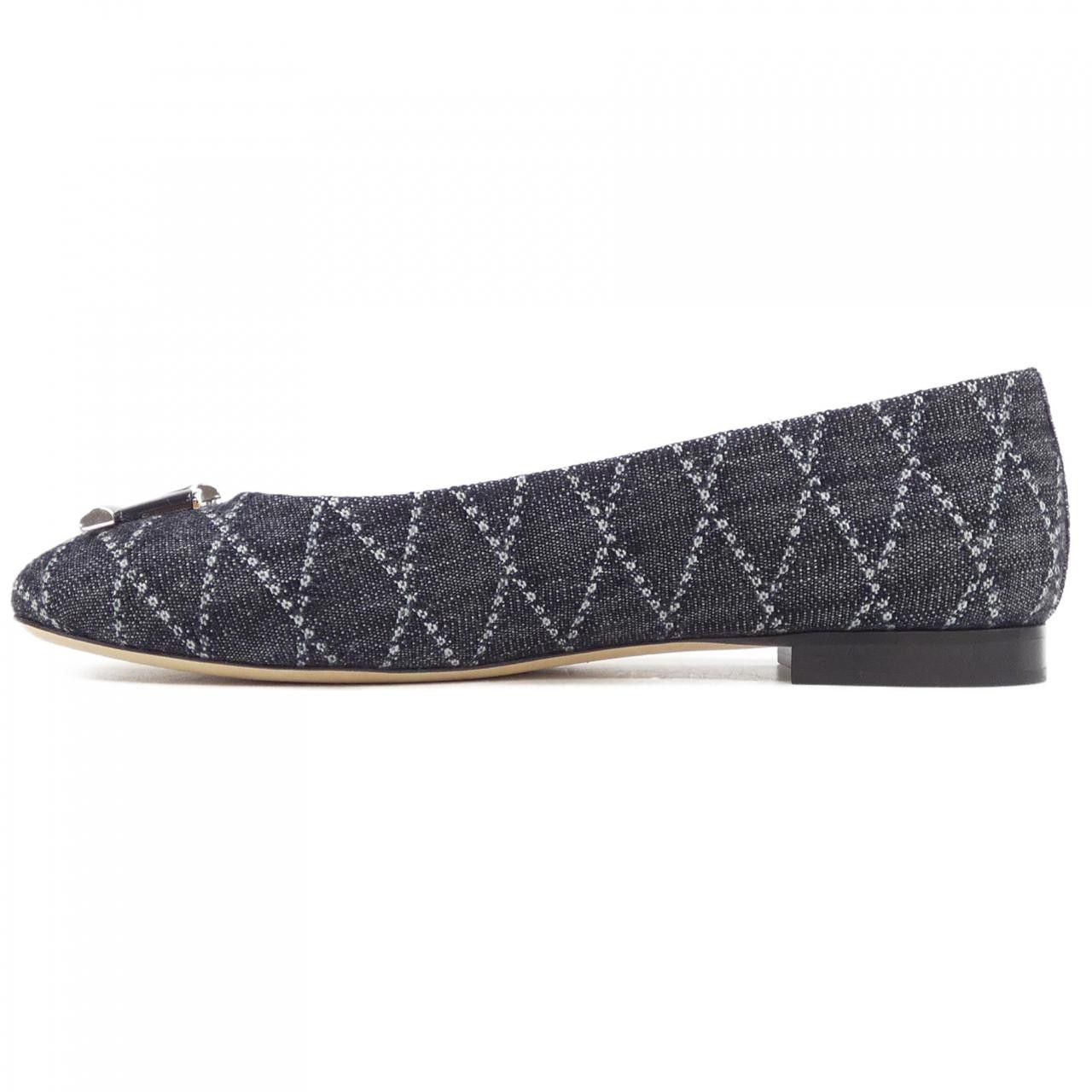 Louis Vuitton Louis Vuitton Louis Vuitton Shake Line Ballerina Denim Flat Shoes Textile Shoes DUTY FREE for USA Size ONE SIZE - 2 Thumbnail