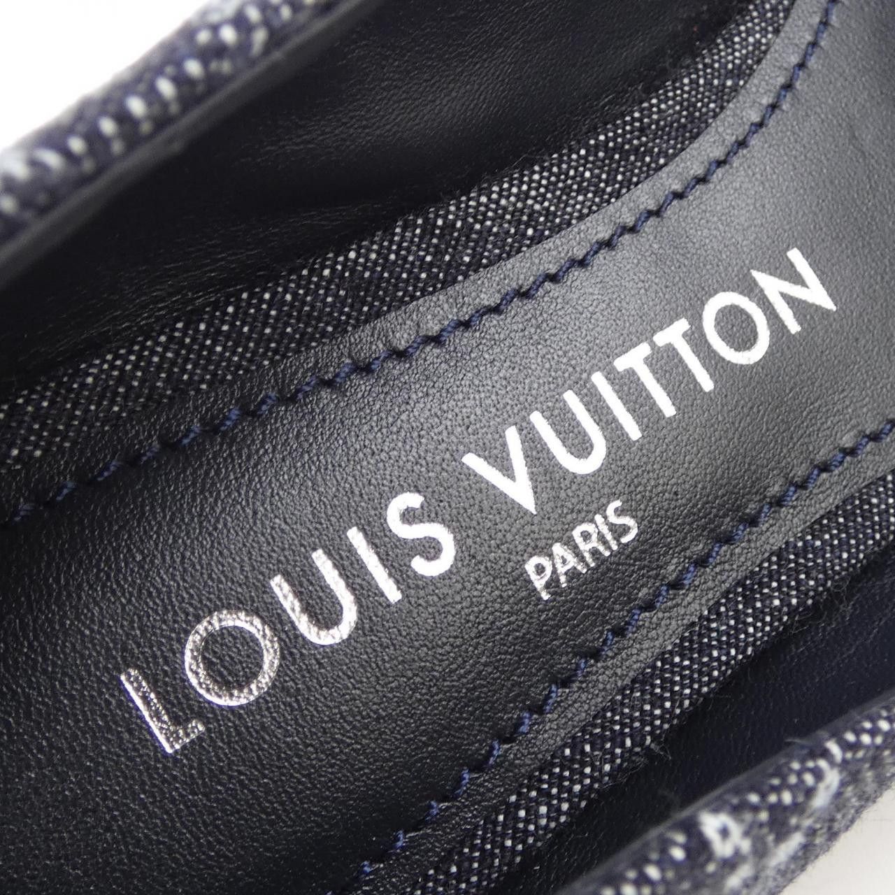 Louis Vuitton Louis Vuitton Louis Vuitton Shake Line Ballerina Denim Flat Shoes Textile Shoes DUTY FREE for USA Size ONE SIZE - 6 Thumbnail