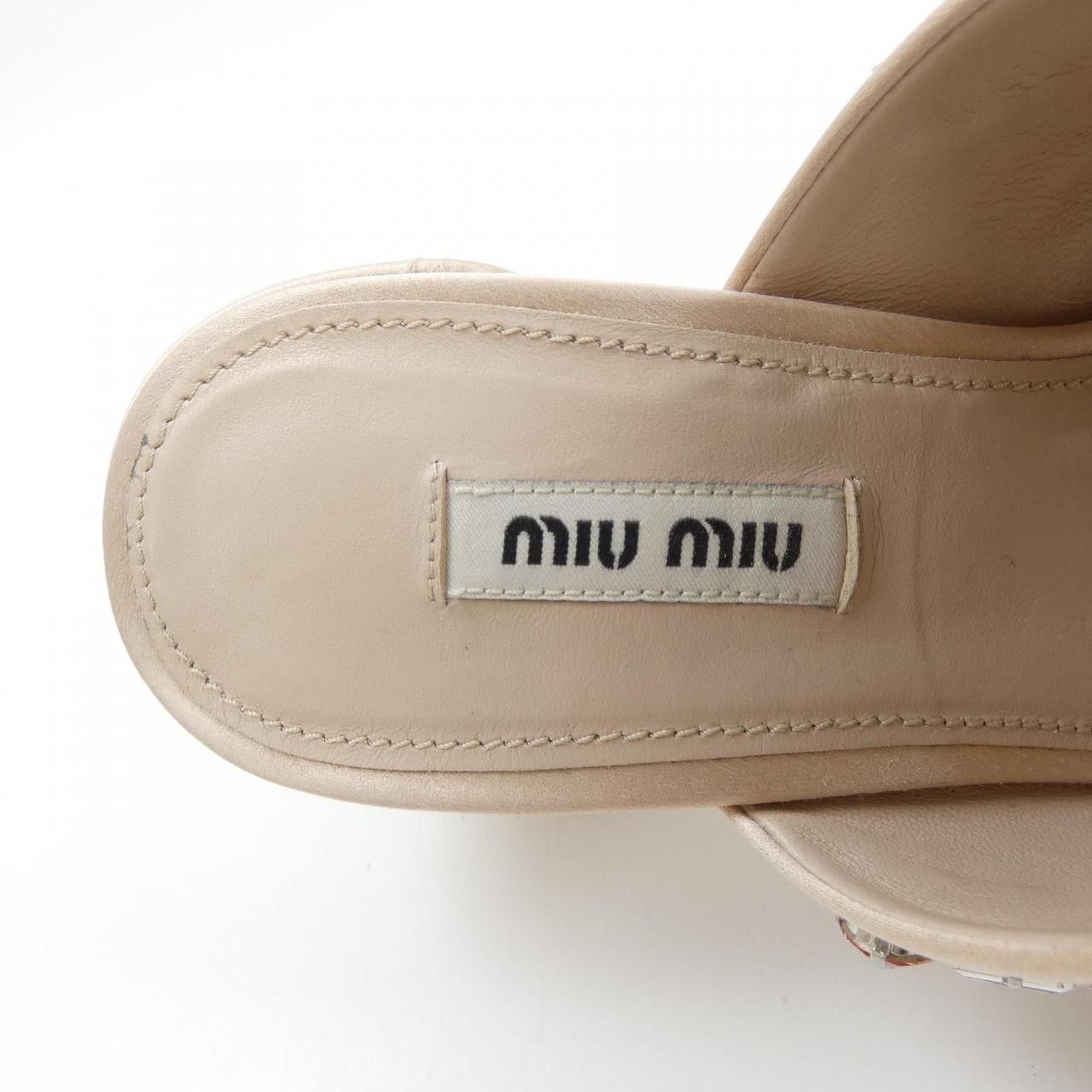 Miu Miu Miu Miu Miu Miu Sandals Leather Shoes 5XX518 DUTY FREE for USA Size ONE SIZE - 6 Thumbnail