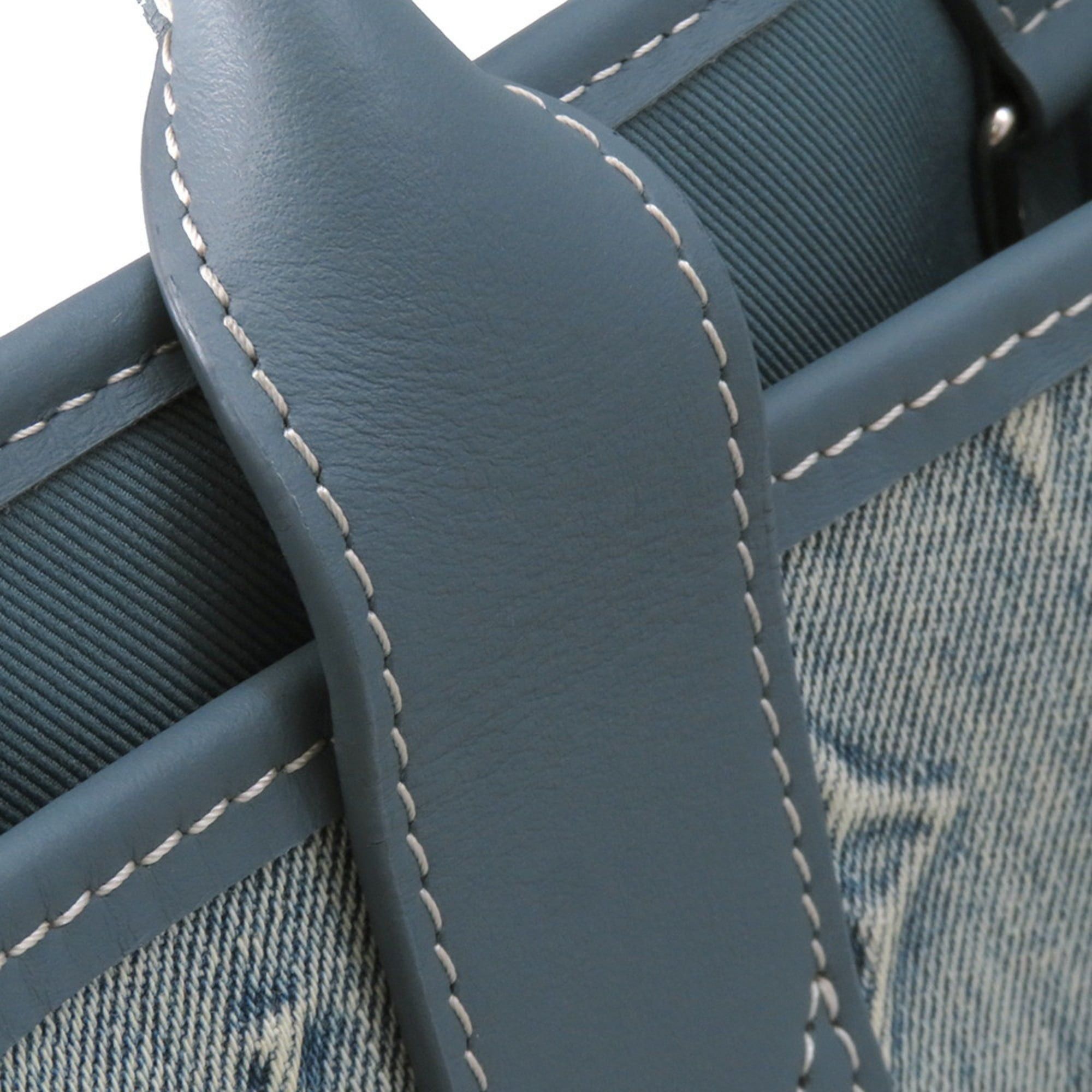 Louis Vuitton Monogram Washed Denim Weekend Tote NM M22537, a 2-way shoulder bag, and Bag.