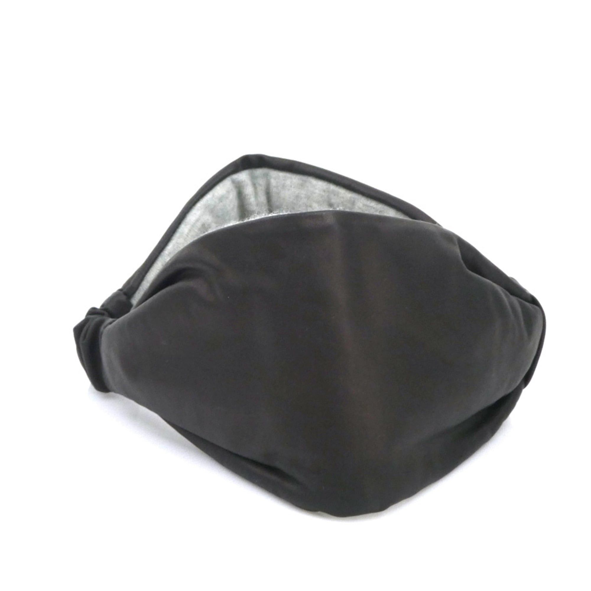 Hermes Hermes Hermès headband in calfskin cashmere, black and gray, women's, free shipping, e61504a Size ONE SIZE - 2 Thumbnail