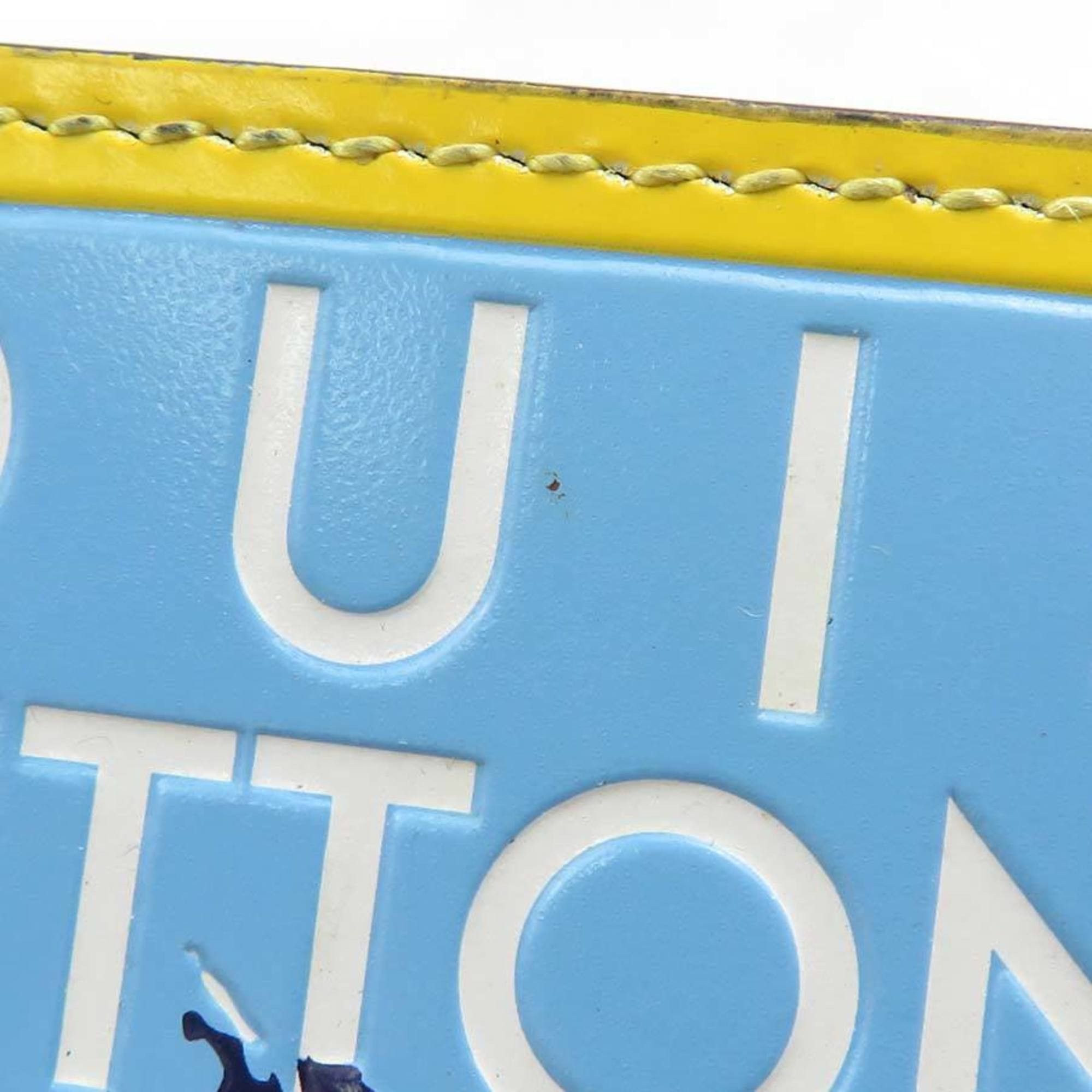 Louis Vuitton Louis Vuitton Charm Key Ring, Porte-Clés, LV Alps Leather, Damier Graphite Canvas, Blue, Yellow, Gray, Black, Silver, Men's, M63840, Free Shipping, e61378j Size ONE SIZE - 10 Thumbnail