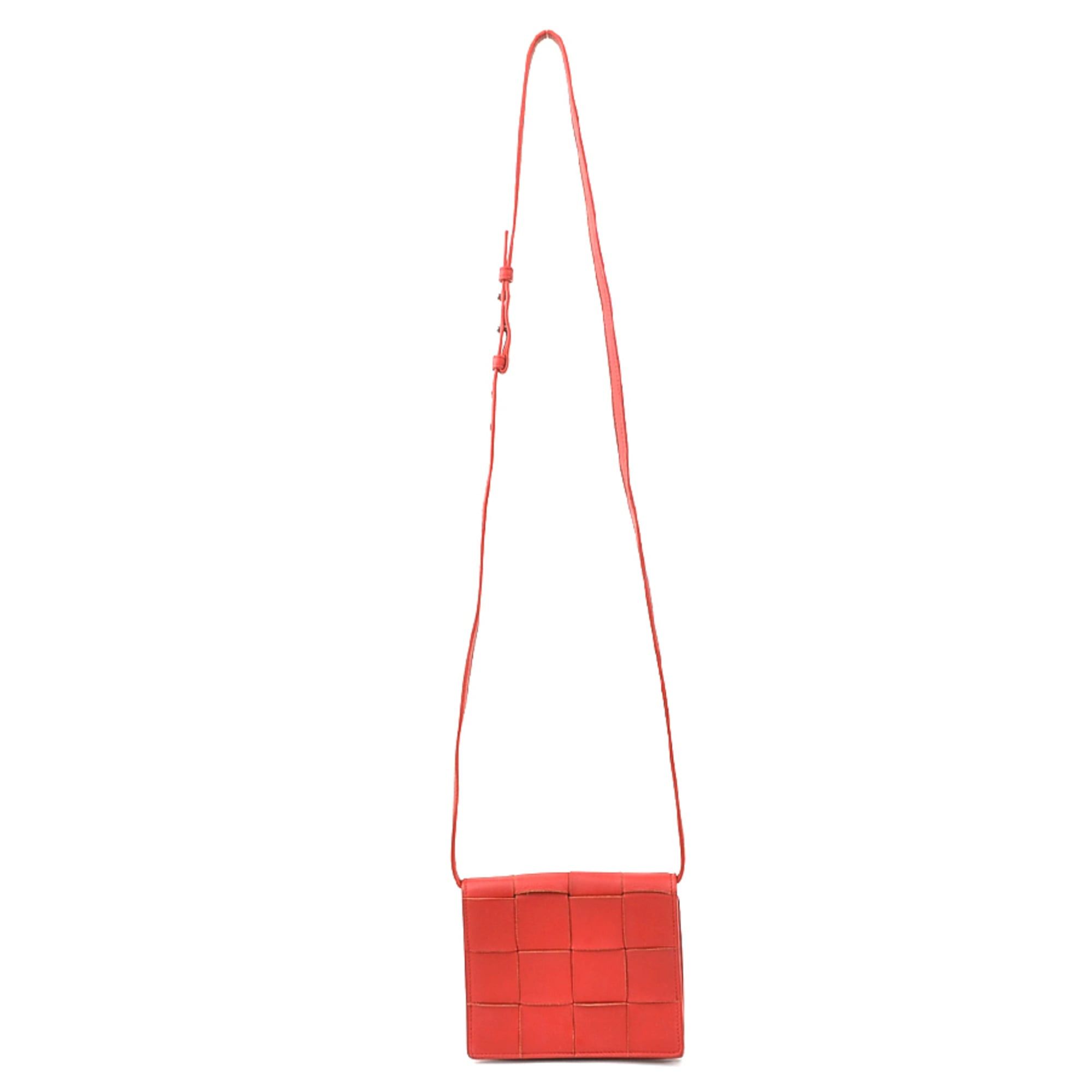Bottega Veneta Bottega Veneta Maxi Intrecciato Leather Shoulder Bag in Red for Women, Free Shipping, h31423g Size ONE SIZE - 15 Thumbnail