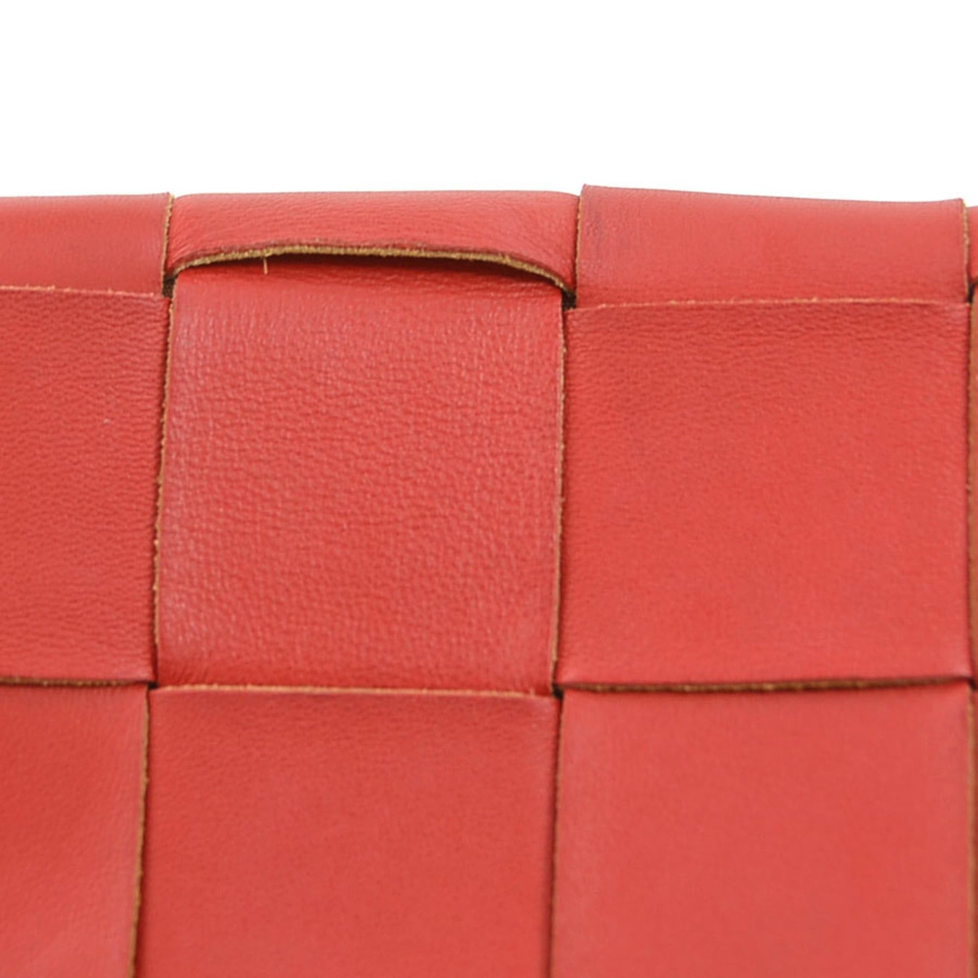 Bottega Veneta Bottega Veneta Maxi Intrecciato Leather Shoulder Bag in Red for Women, Free Shipping, h31423g Size ONE SIZE - 9 Thumbnail