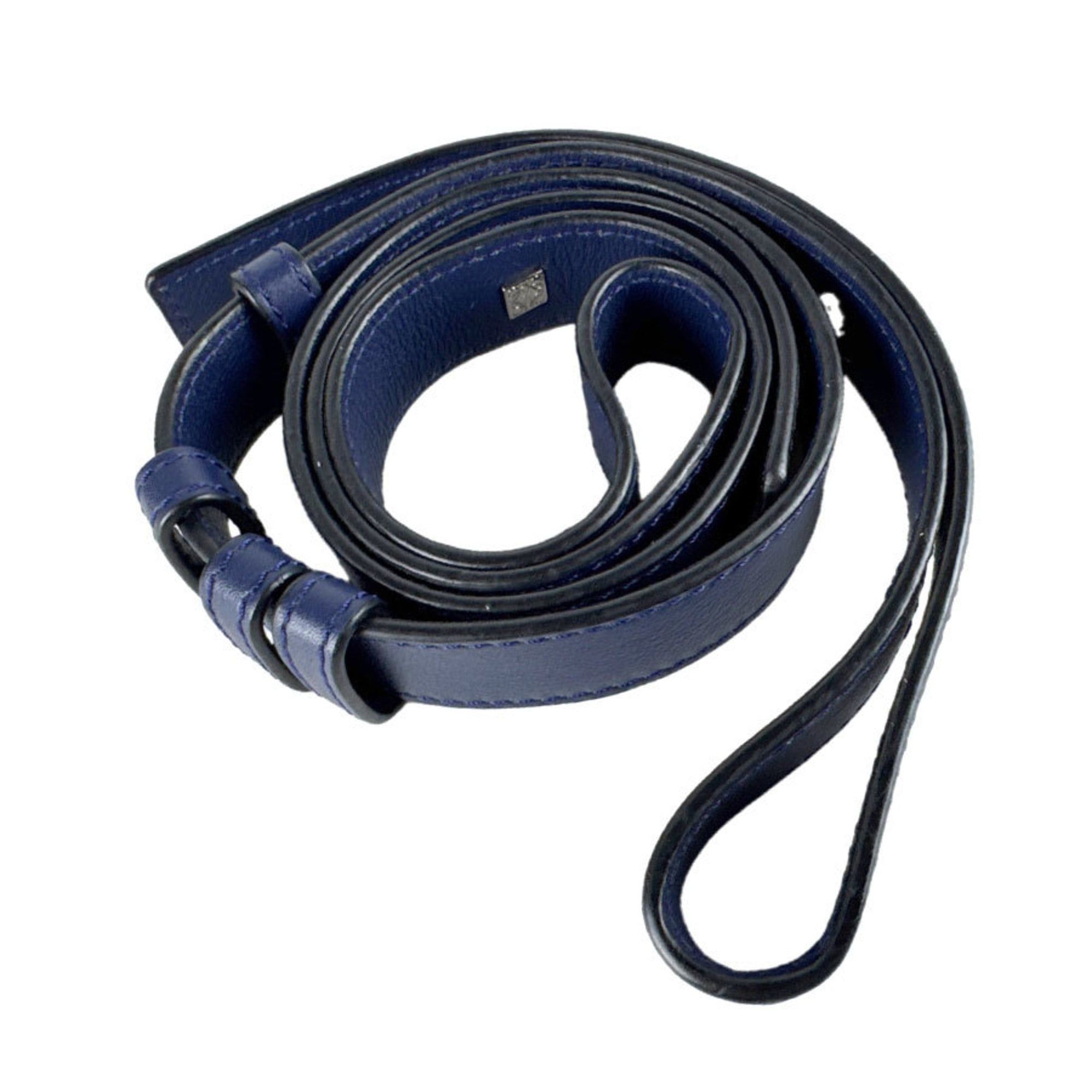 Loewe LOEWE Hammock Leather Handbag/Shoulder Bag in Navy and Silver, Women's, Free Shipping, z8577 Size ONE SIZE - 11 Thumbnail