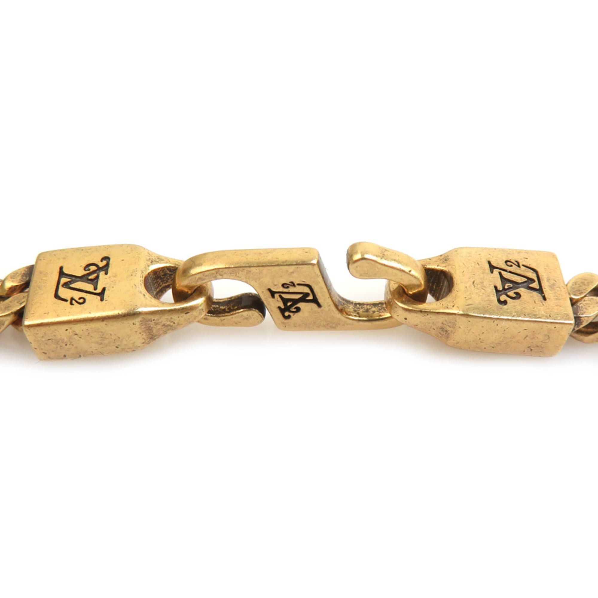Louis Vuitton Louis Vuitton Collier Squared Necklace in LV Metal Gold for Men, MP2692, Free Shipping (h31959i) Size ONE SIZE - 4 Thumbnail