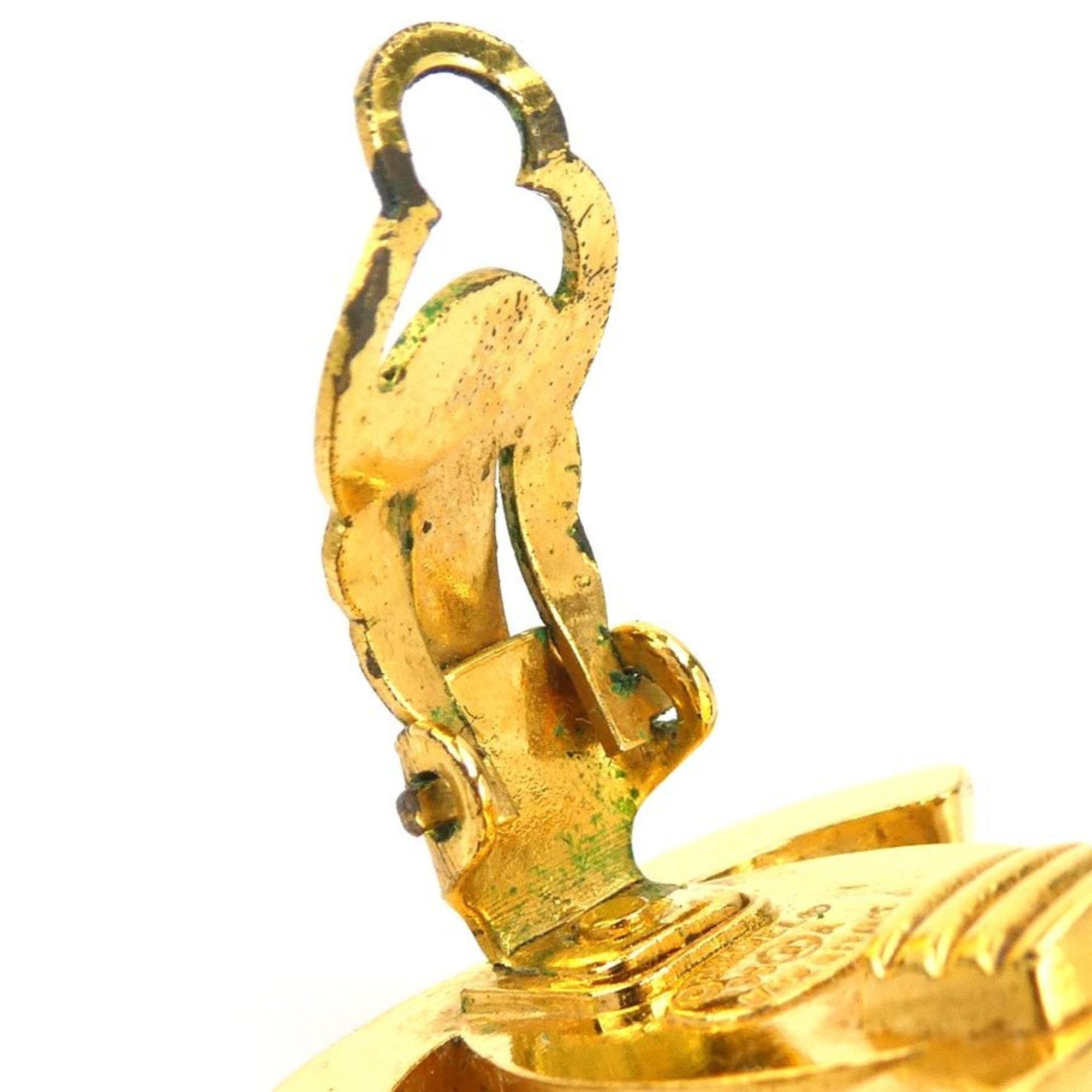 Chanel CHANEL Coco Mark Metal Gold Earrings for Women, Free Shipping, e61508j Size ONE SIZE - 8 Thumbnail