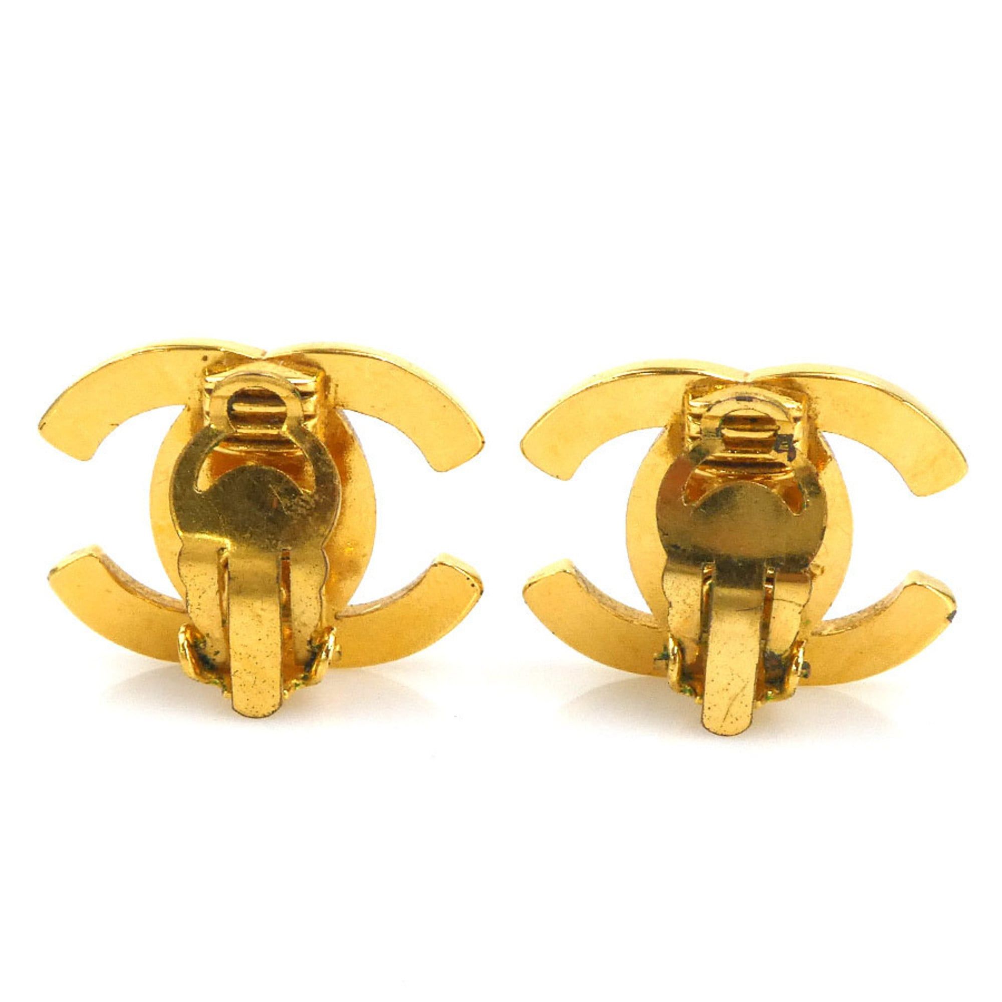 Chanel CHANEL Coco Mark Metal Gold Earrings for Women, Free Shipping, e61508j Size ONE SIZE - 4 Thumbnail