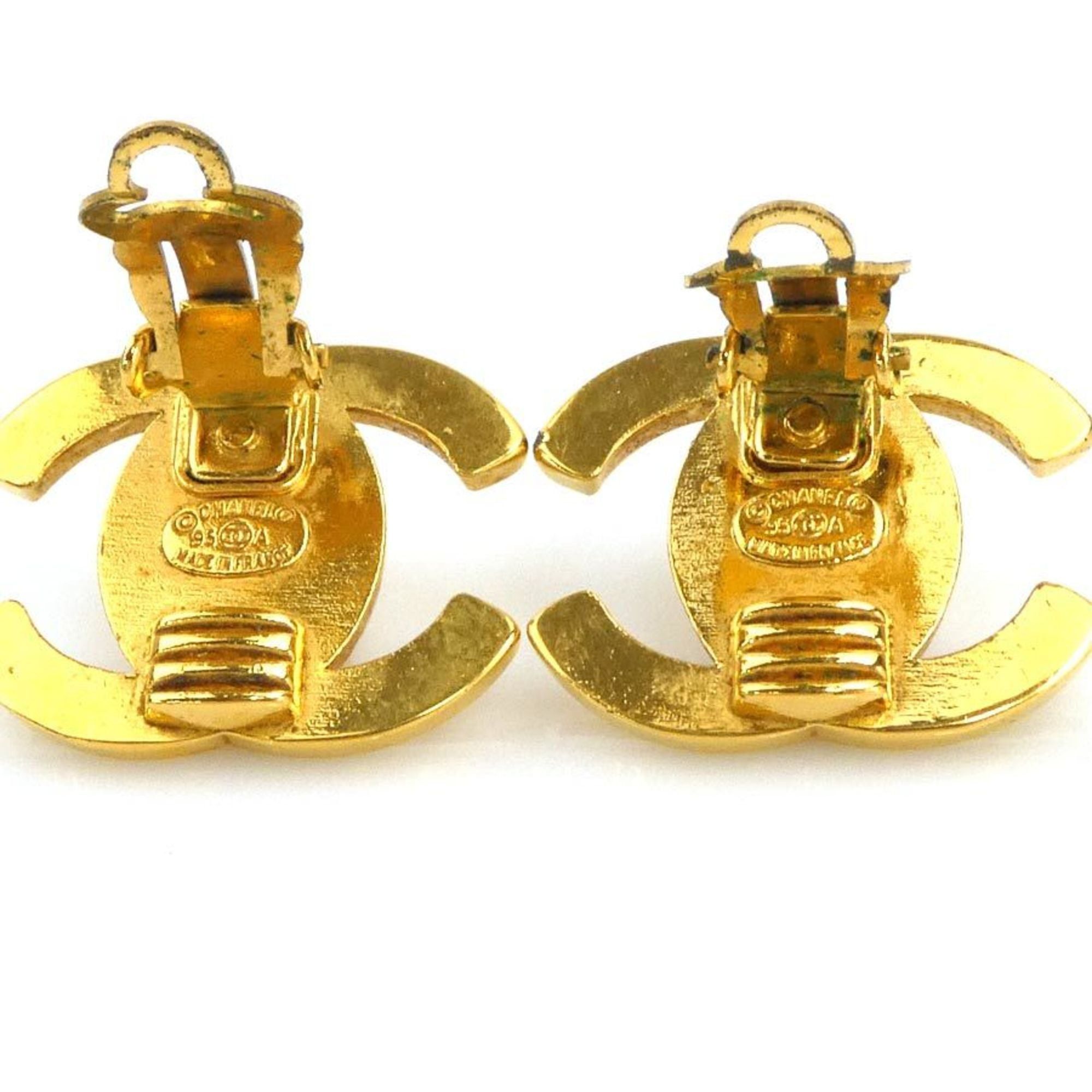 Chanel CHANEL Coco Mark Metal Gold Earrings for Women, Free Shipping, e61508j Size ONE SIZE - 7 Thumbnail
