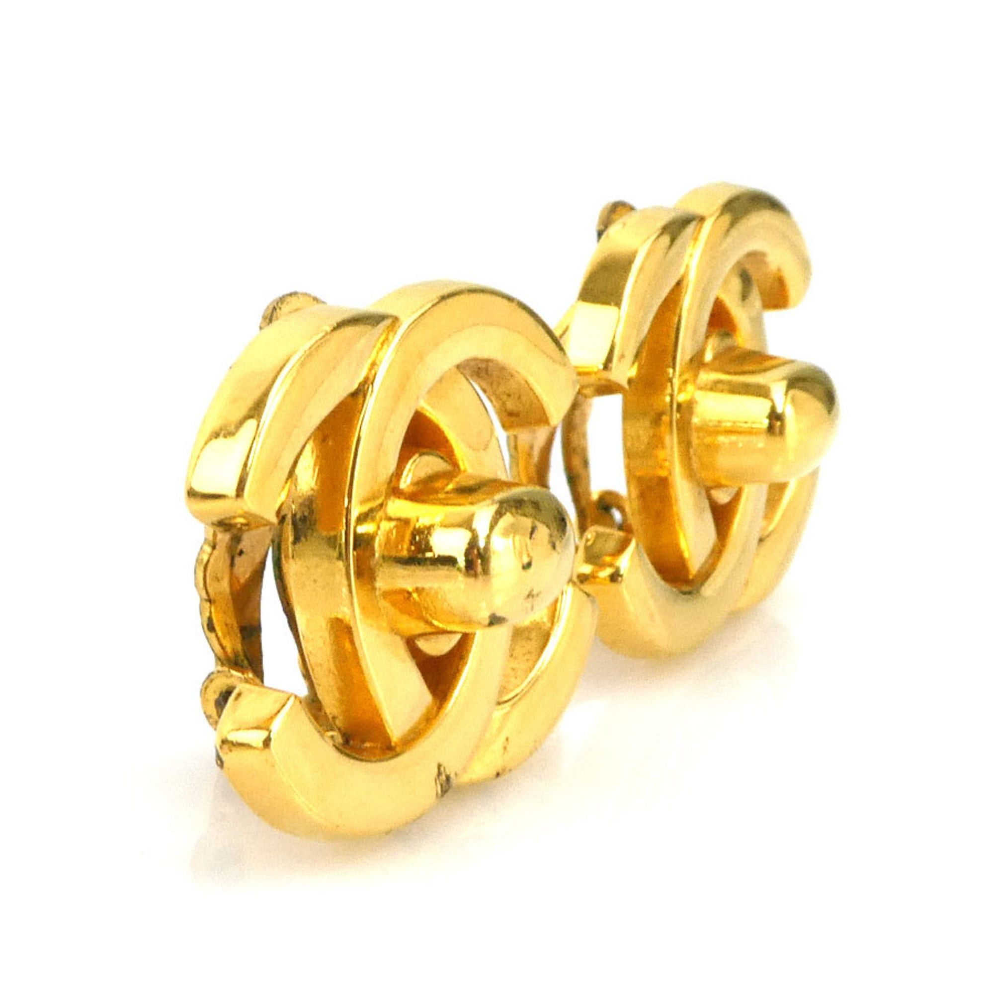 Chanel CHANEL Coco Mark Metal Gold Earrings for Women, Free Shipping, e61508j Size ONE SIZE - 2 Thumbnail