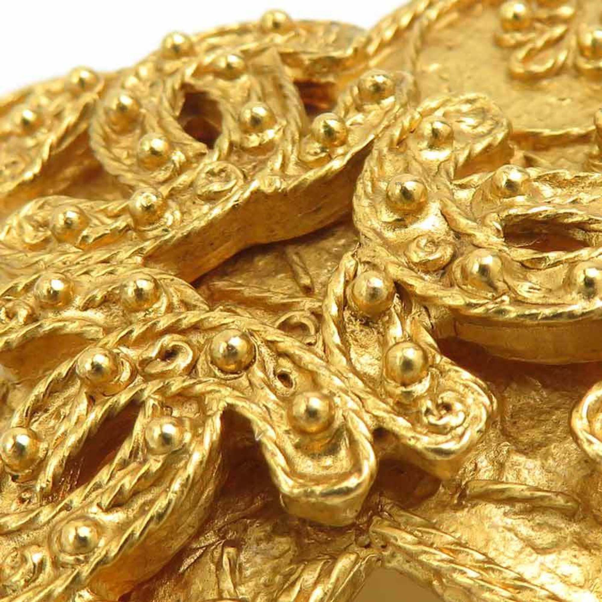 Chanel CHANEL Coco Mark Metal Gold Brooch for Women, Free Shipping e61432i Size ONE SIZE - 7 Thumbnail