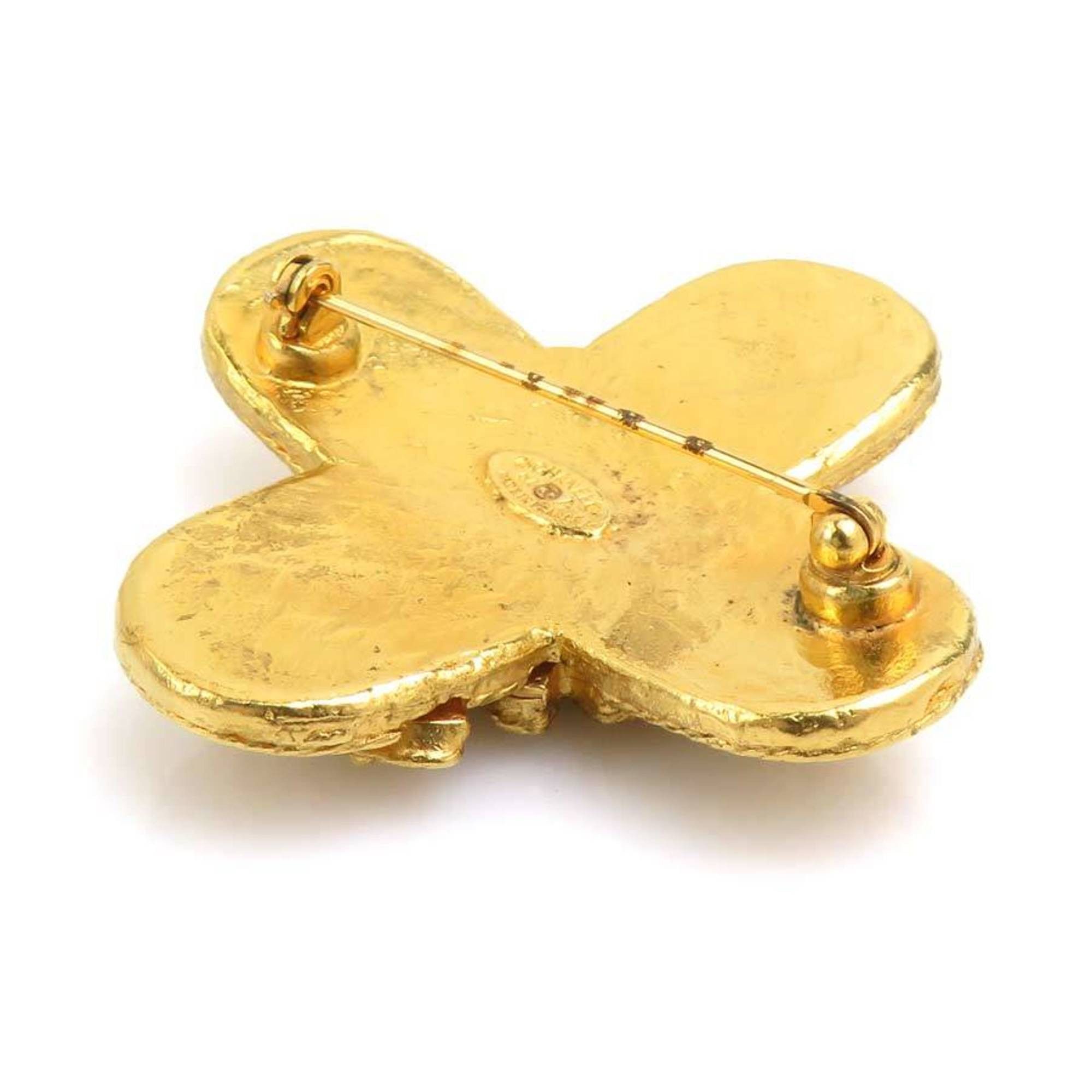 Chanel CHANEL Coco Mark Metal Gold Brooch for Women, Free Shipping e61432i Size ONE SIZE - 4 Thumbnail