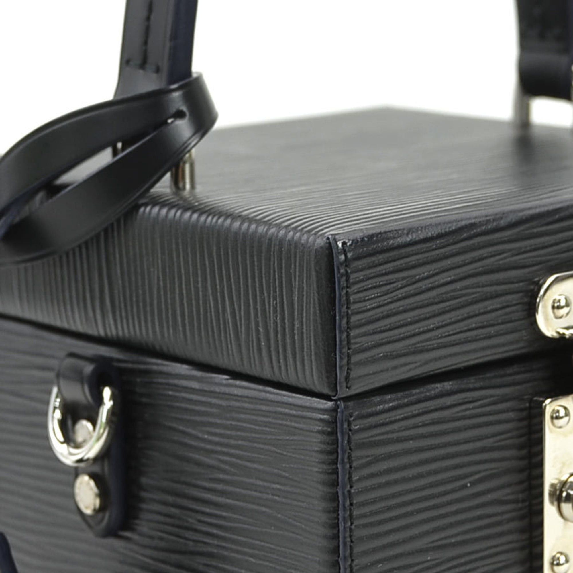 Louis Vuitton Louis Vuitton Epi Leather Vanity Bag in Bleecker Box, Leather, Noir, Women's, M52703, Free Shipping, 90118i Size ONE SIZE - 6 Thumbnail