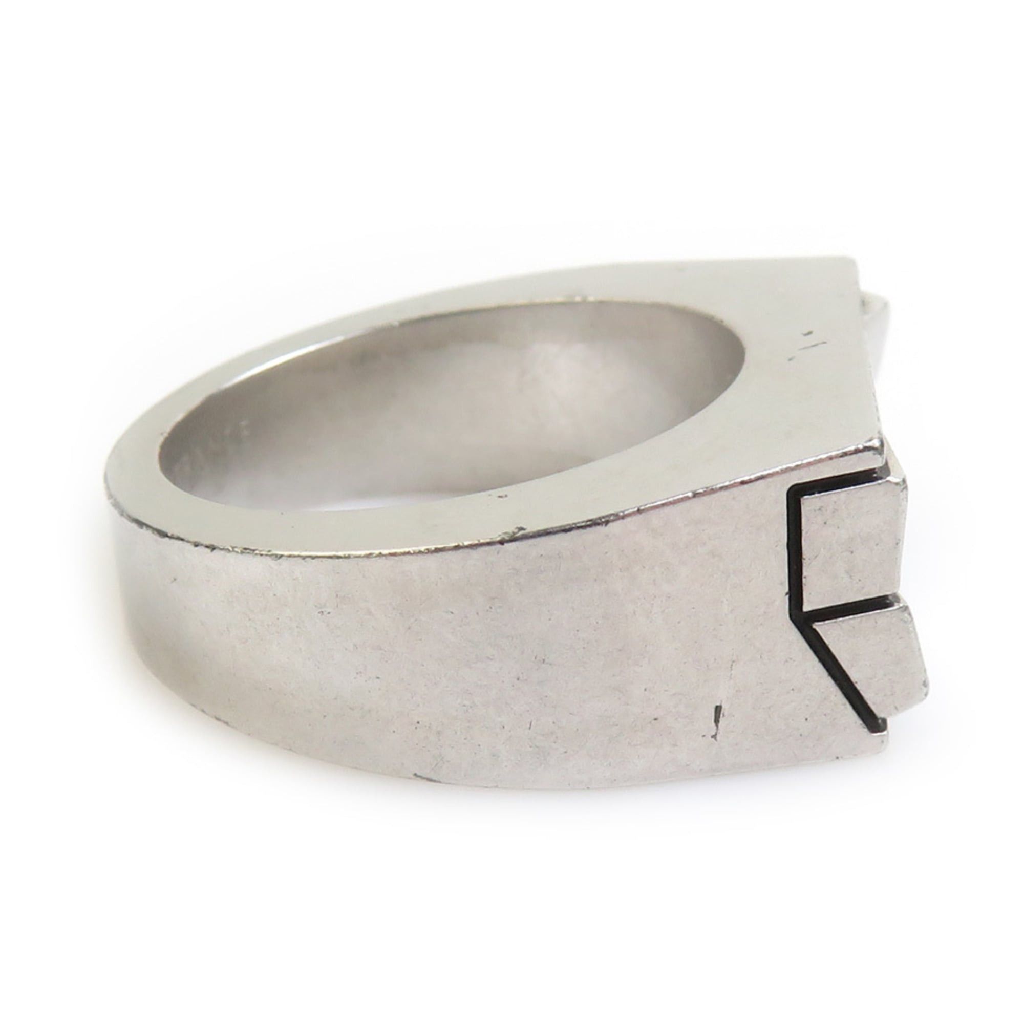 Louis Vuitton Louis Vuitton Men's Silver Ring, Size 1, Free Shipping, e61516a Size ONE SIZE - 5 Thumbnail