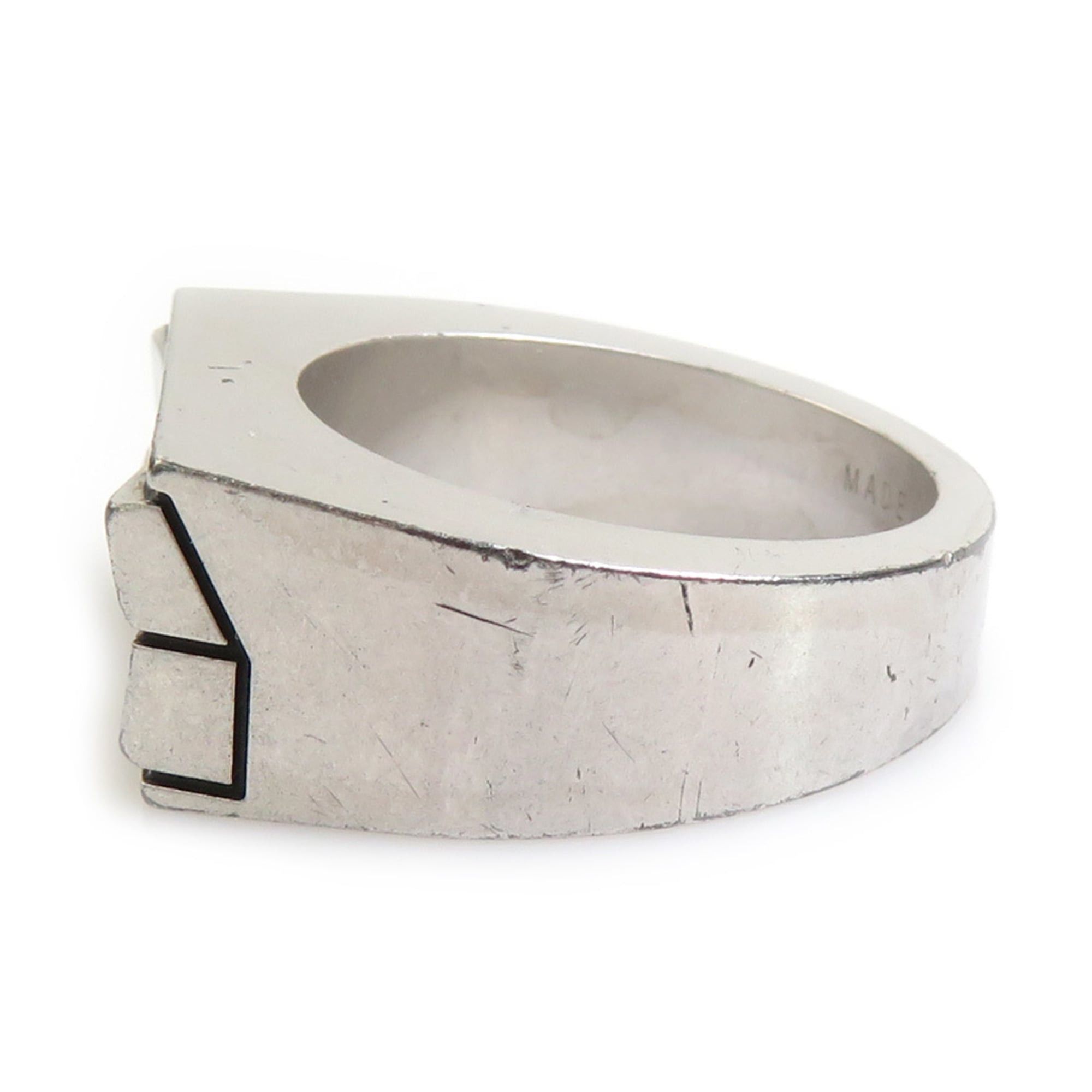 Louis Vuitton Louis Vuitton Men's Silver Ring, Size 1, Free Shipping, e61516a Size ONE SIZE - 3 Thumbnail