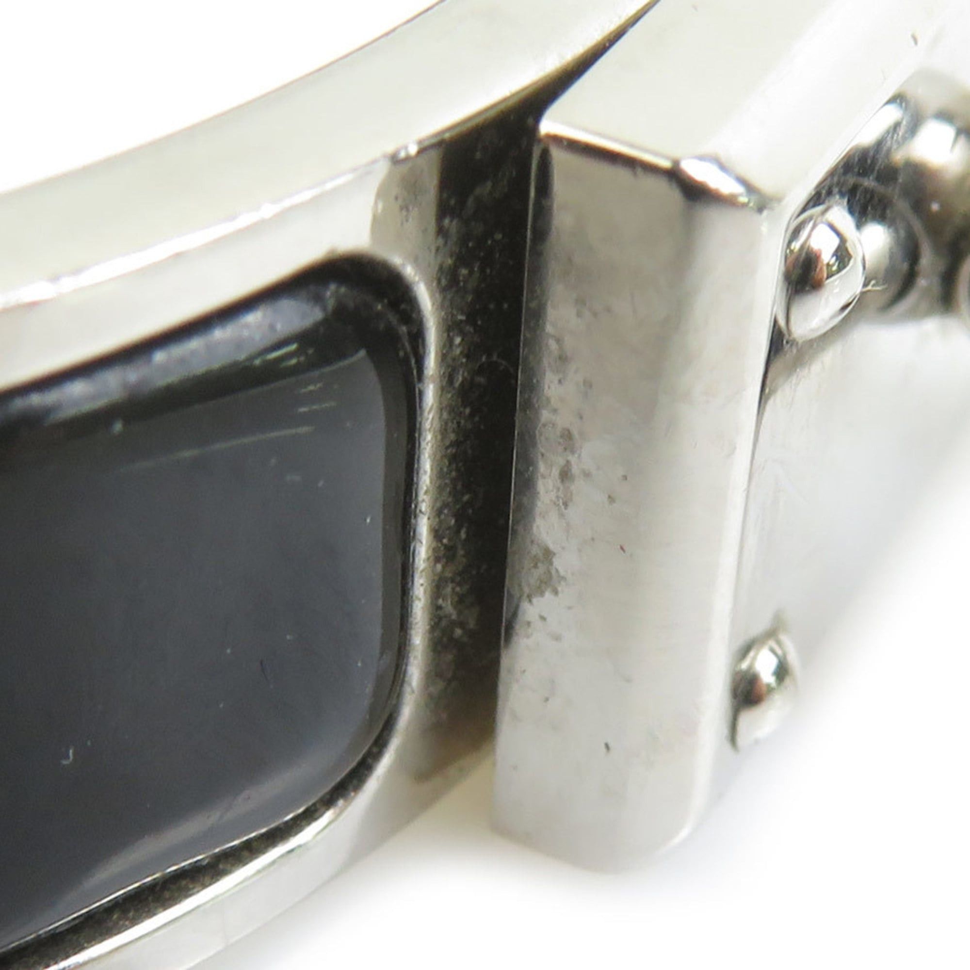 Hermes Hermes Hermès Click Aneau Bangle Bracelet in Metal and Enamel, Silver Black, Women's, Free Shipping, e61513a Size ONE SIZE - 6 Thumbnail