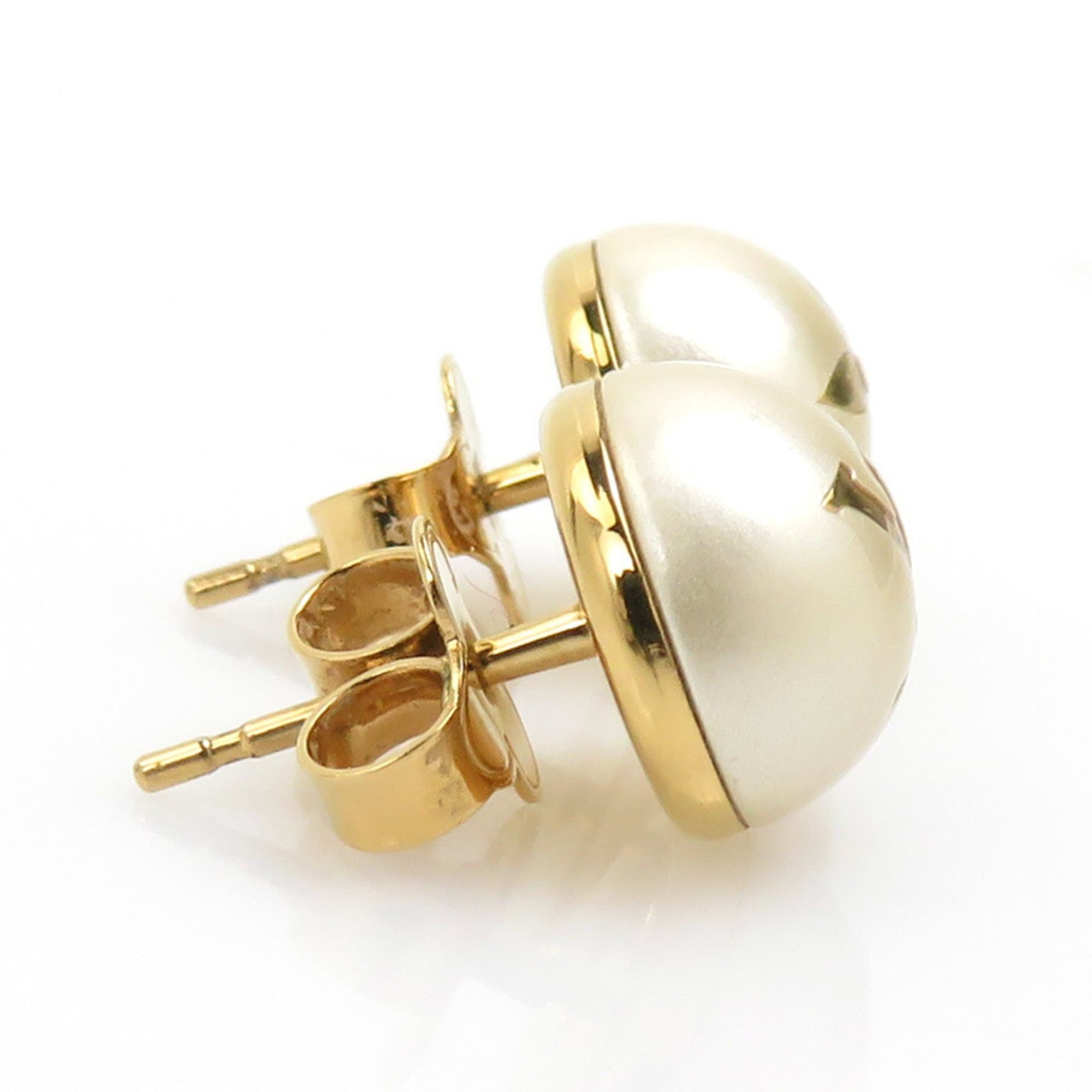 Louis Vuitton Louis Vuitton My Mix Stud Earrings with Pearl and Faux Metal in White Gold, Women's, M01589, Free Shipping, h31869k Size ONE SIZE - 4 Thumbnail