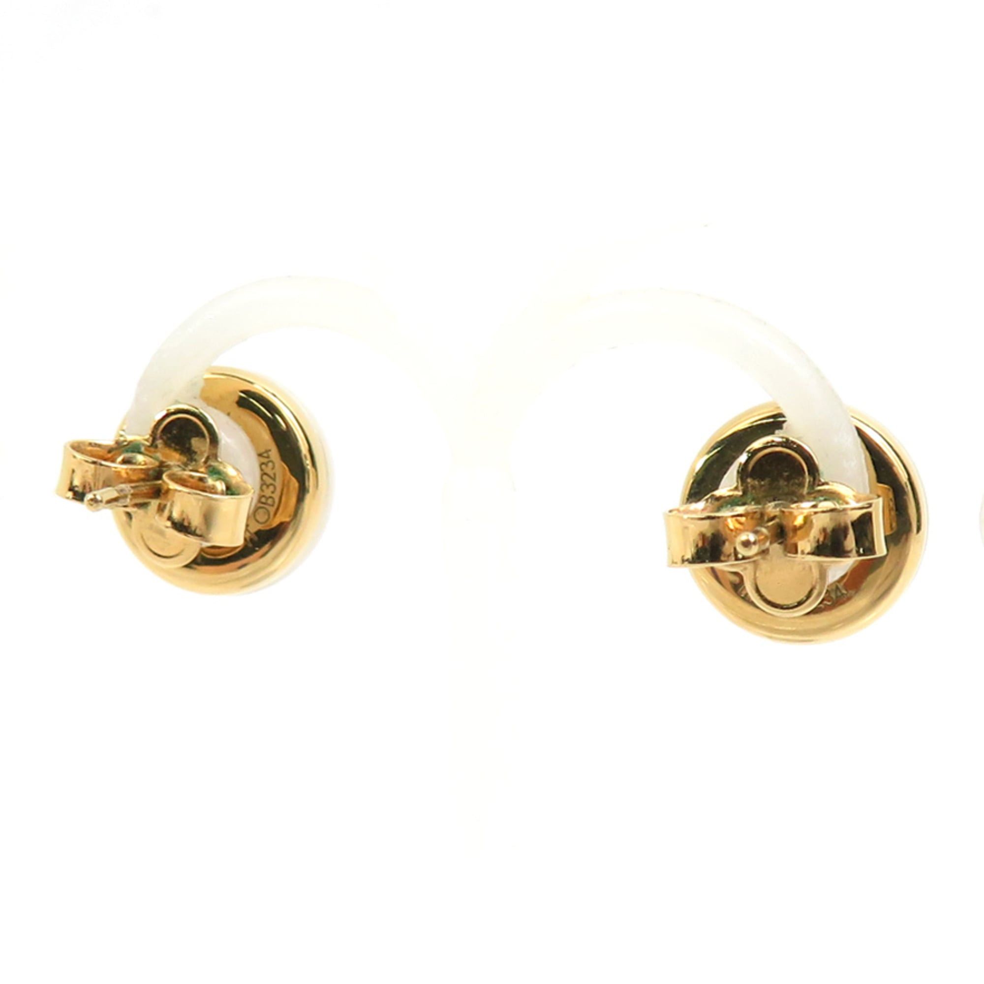 Louis Vuitton Louis Vuitton My Mix Stud Earrings with Pearl and Faux Metal in White Gold, Women's, M01589, Free Shipping, h31869k Size ONE SIZE - 2 Thumbnail